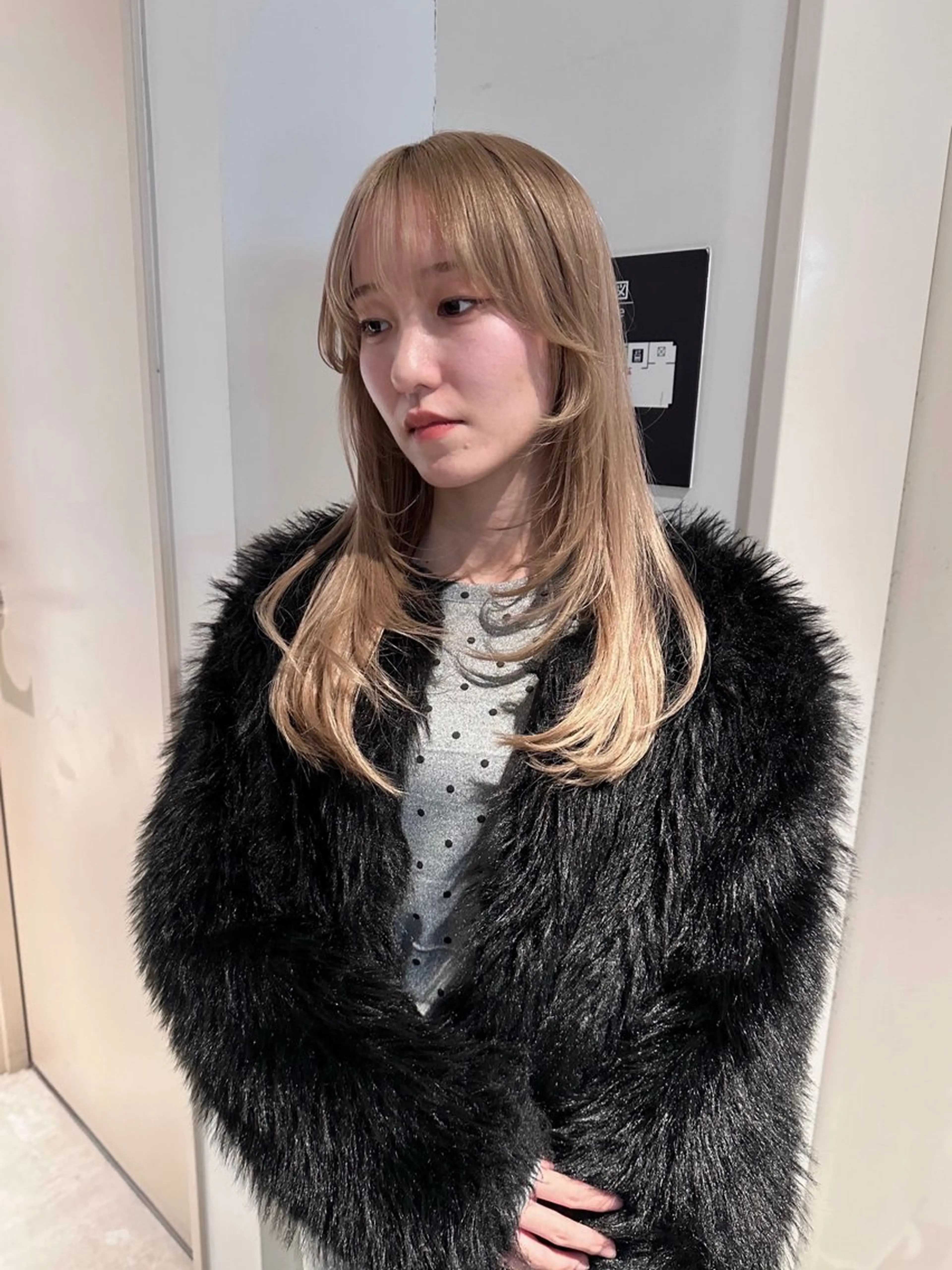 ロング レイヤーカット 似合わせカット clear of hair LiT店所属・及川 遥/レイヤー/ カットモデルのヘアスタイル