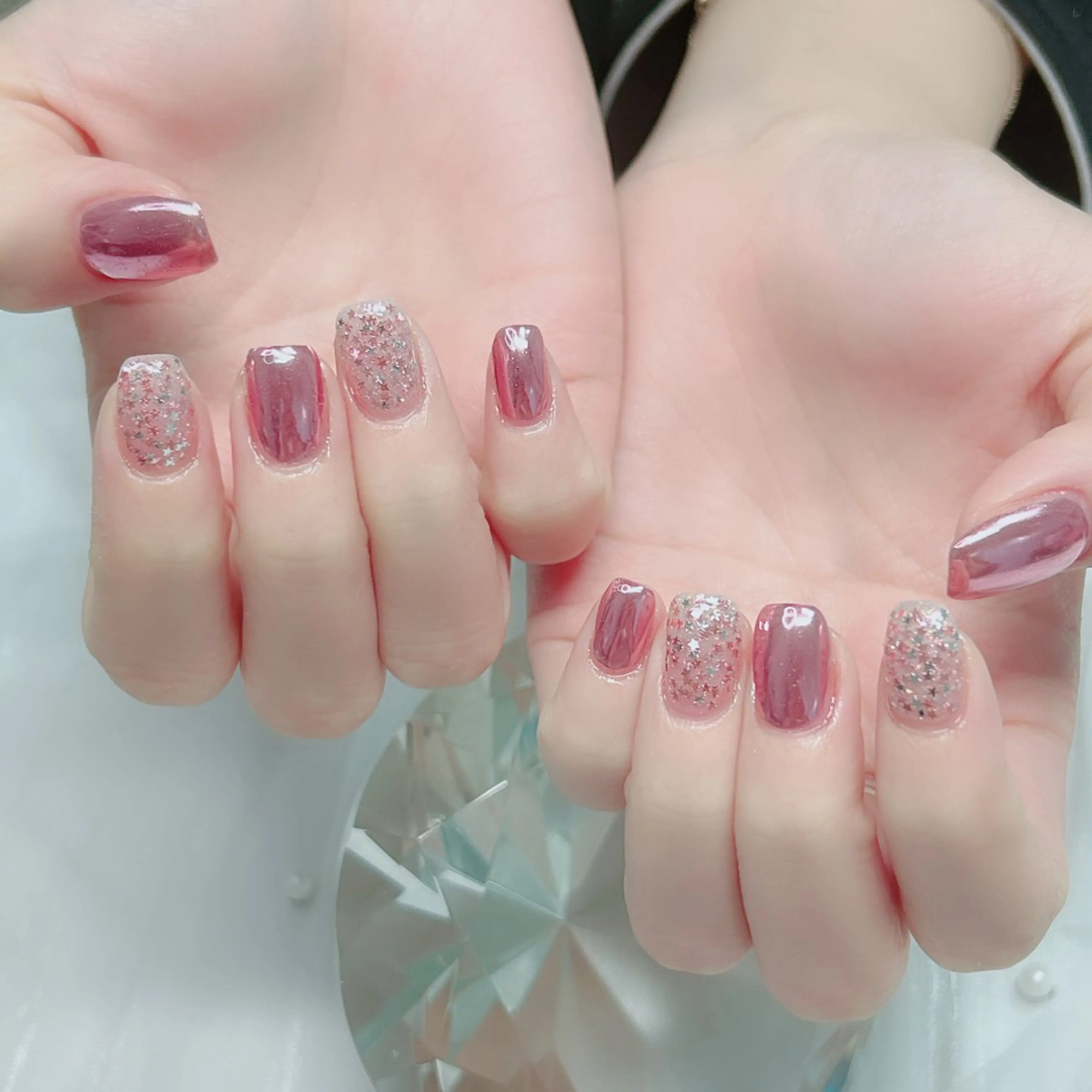 ネイル アニマル柄 アートネイル フレンチネイル ジェルネイル ガーリー ハンドネイル Cute Tips nailのネイルデザイン