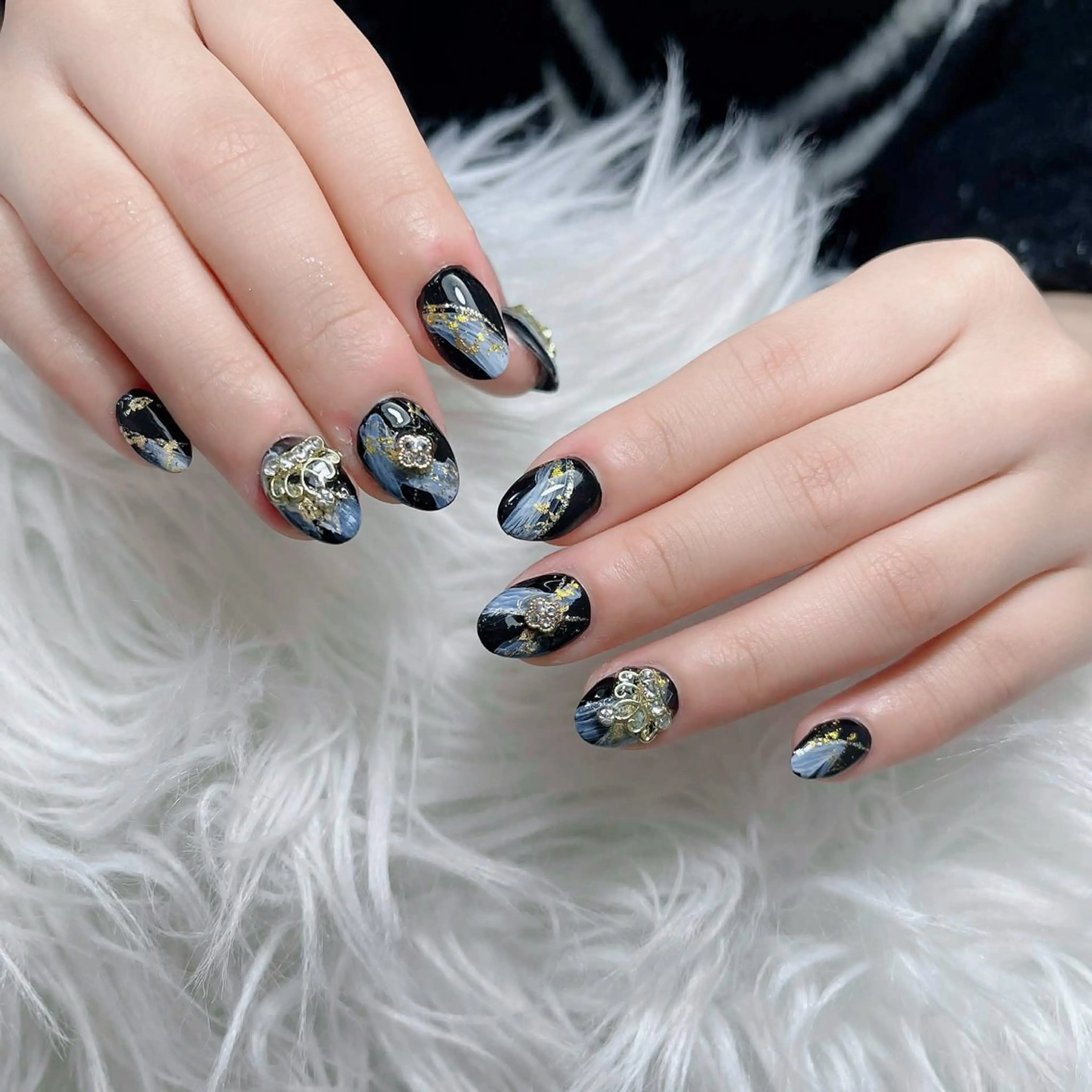 ネイル アートネイル 韓国ネイル 持ち込み ワンホンネイル ハンドネイル Lenie Nail Salonのネイルデザイン