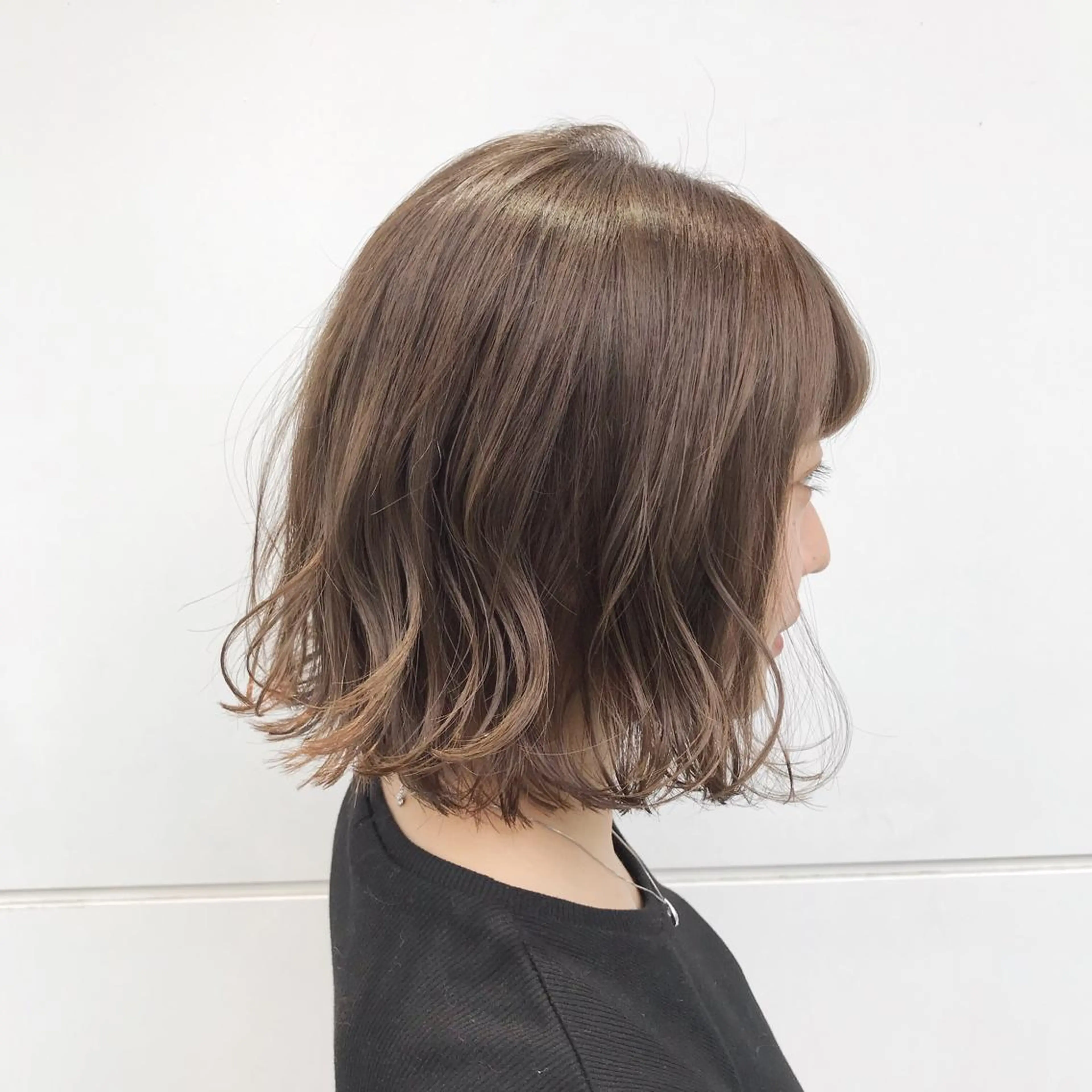 ミディアム カラー カット ヘアカラー トリートメント 嶋佐 昌大 シマサマオのヘアスタイル