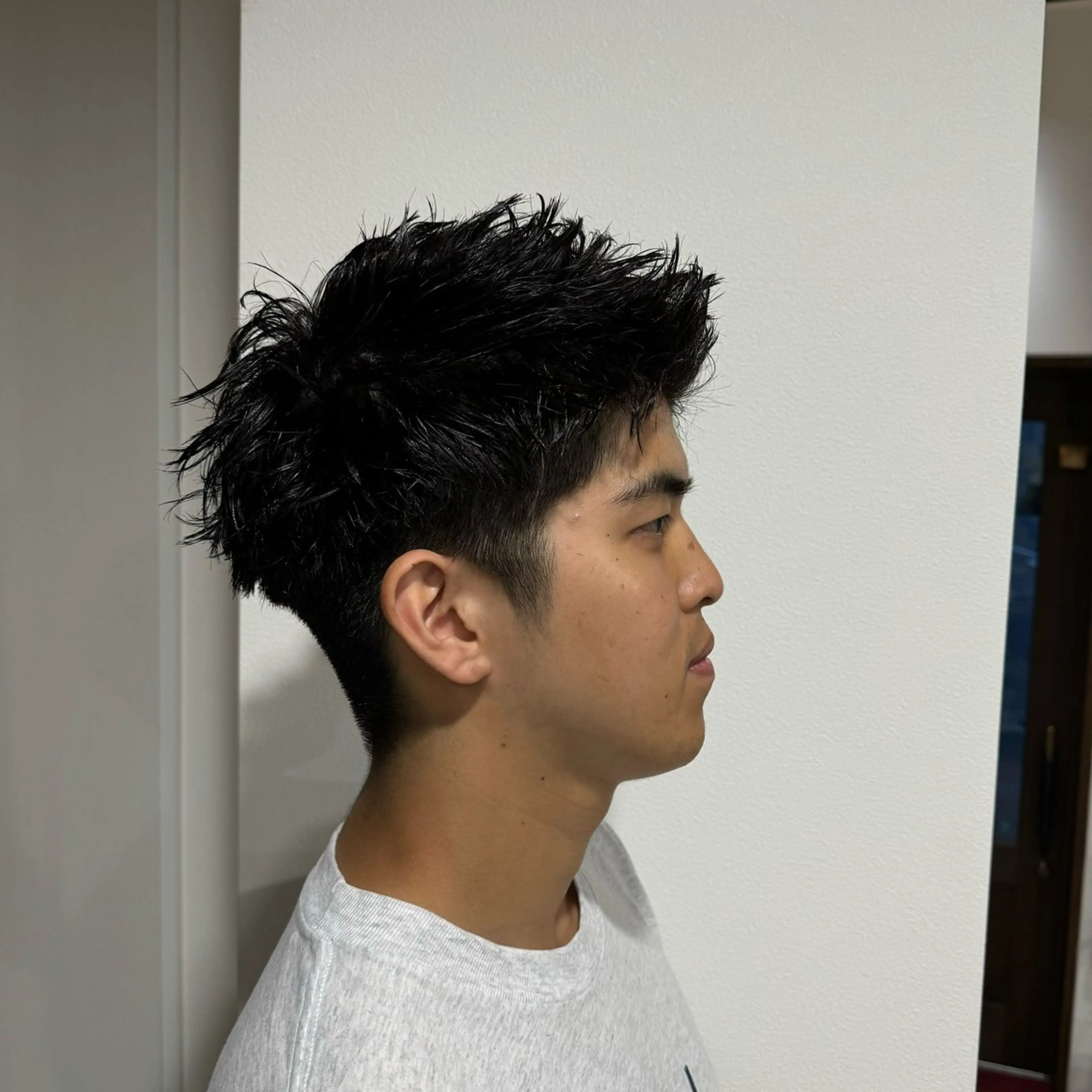 パーマ メンズ カット パーマ 平尾/艶カラー/ アッシュ系/中川誠大のヘアスタイル