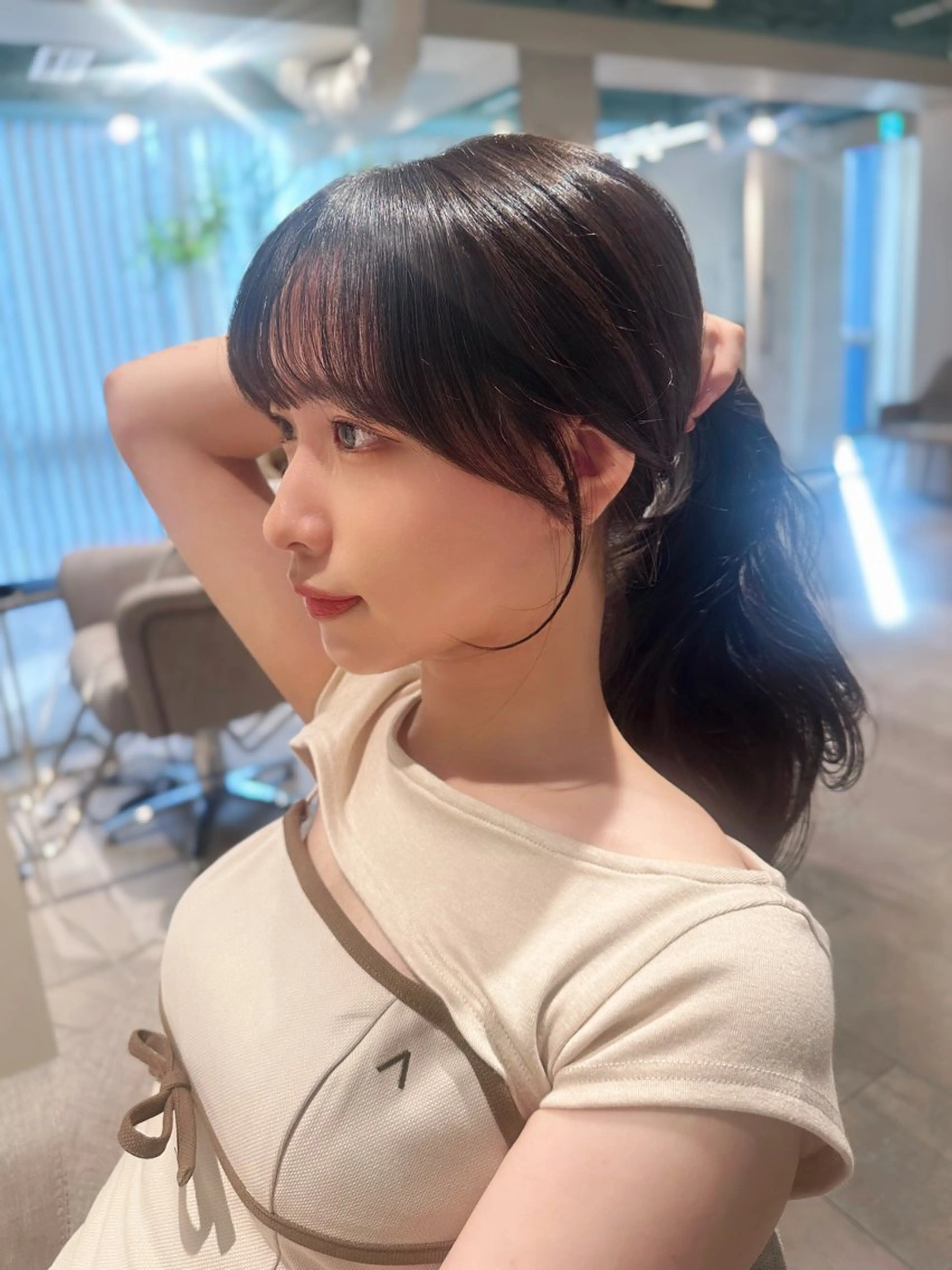 ロング カット レイヤー/顔周り 田山　穂波のヘアスタイル