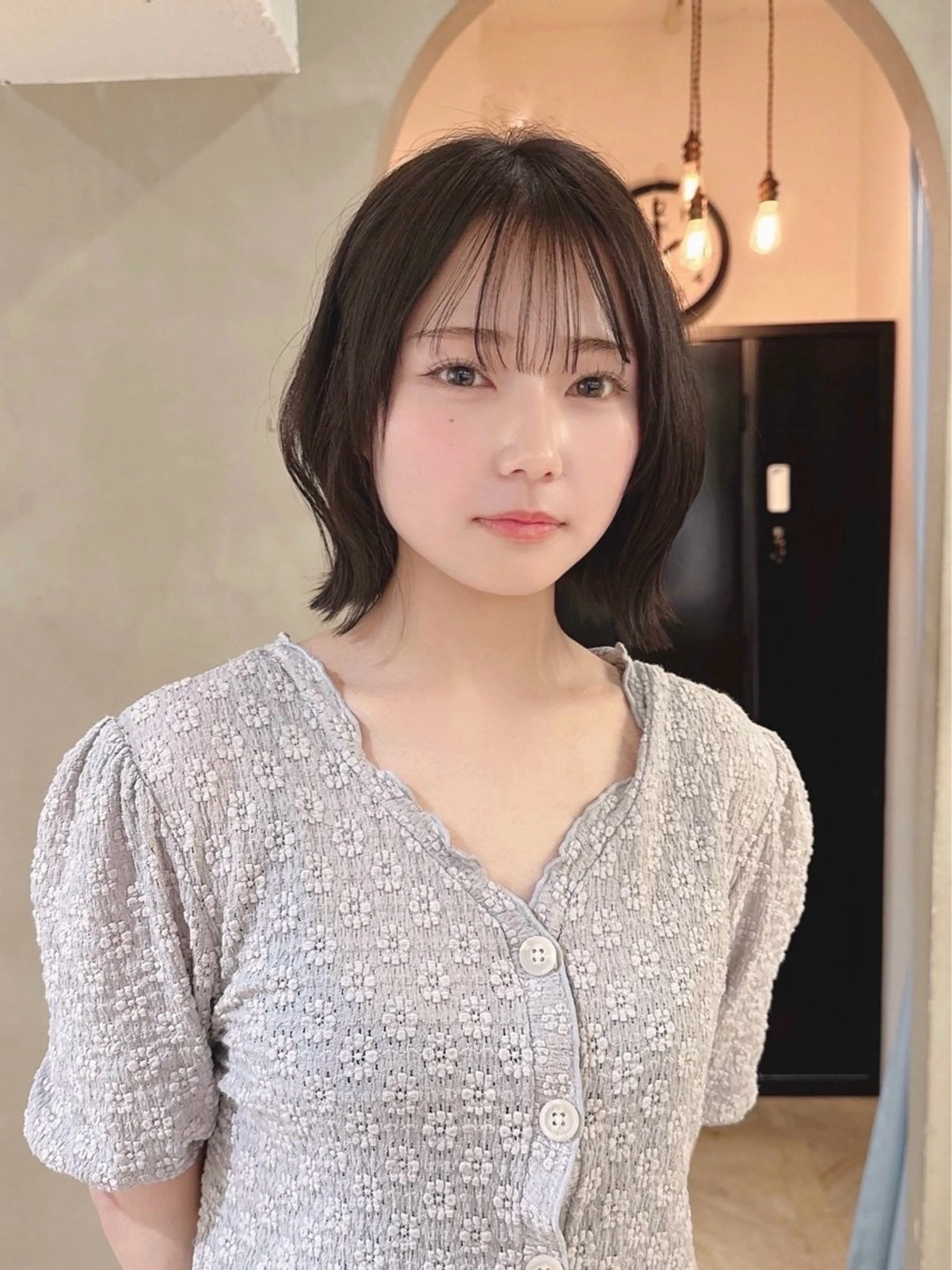 ミディアム カラー イルミナカラー ボブ くびれヘア カット ヘアカラー ボブ/レイヤー 🌟梅田盛一🌟のヘアスタイル