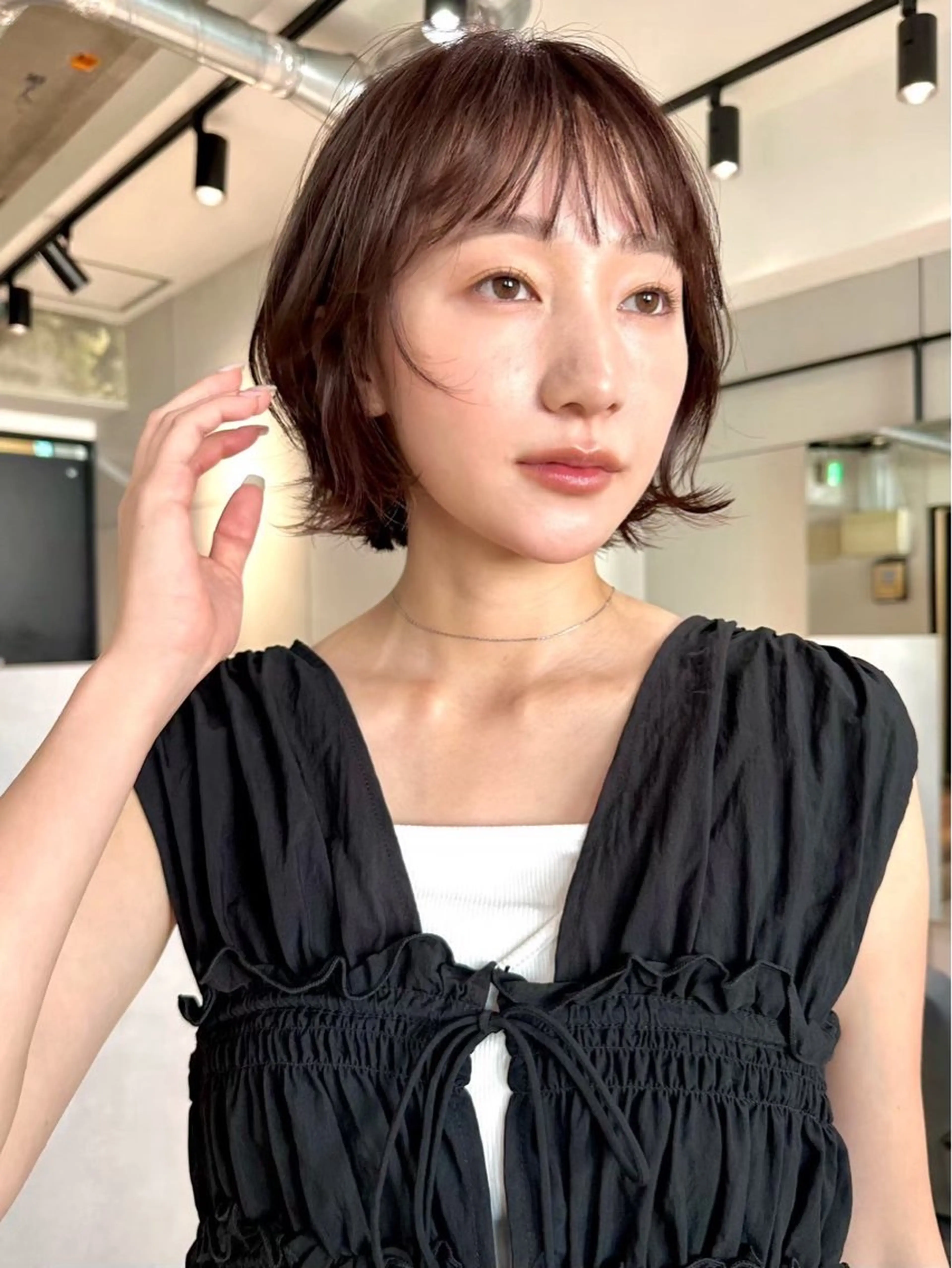 ミディアム カラー パーマ 💍🧸カラーモデル 募集中🧸💍のヘアスタイル
