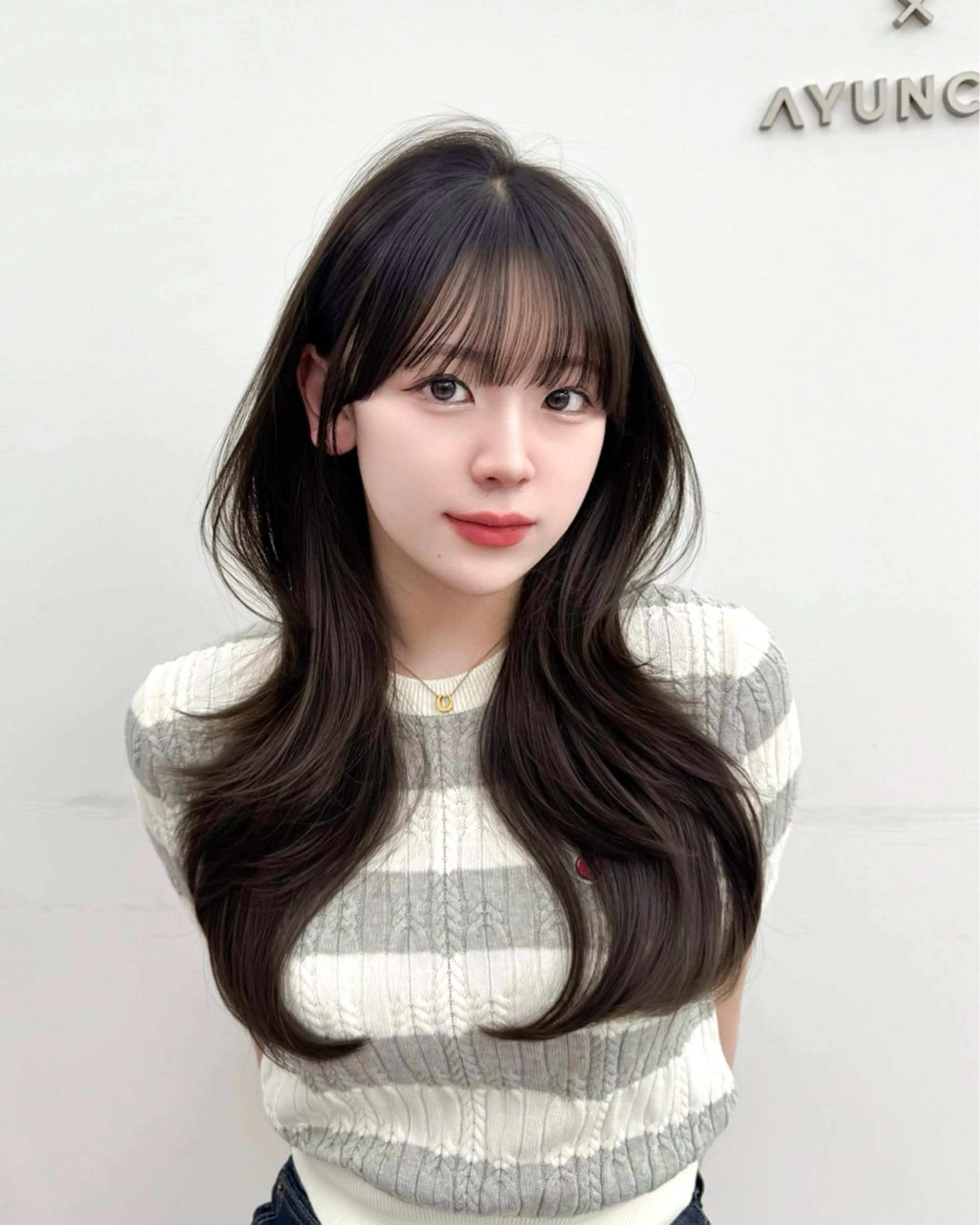 ロング カラー 韓国ヘア　紗希 🦋のヘアスタイル