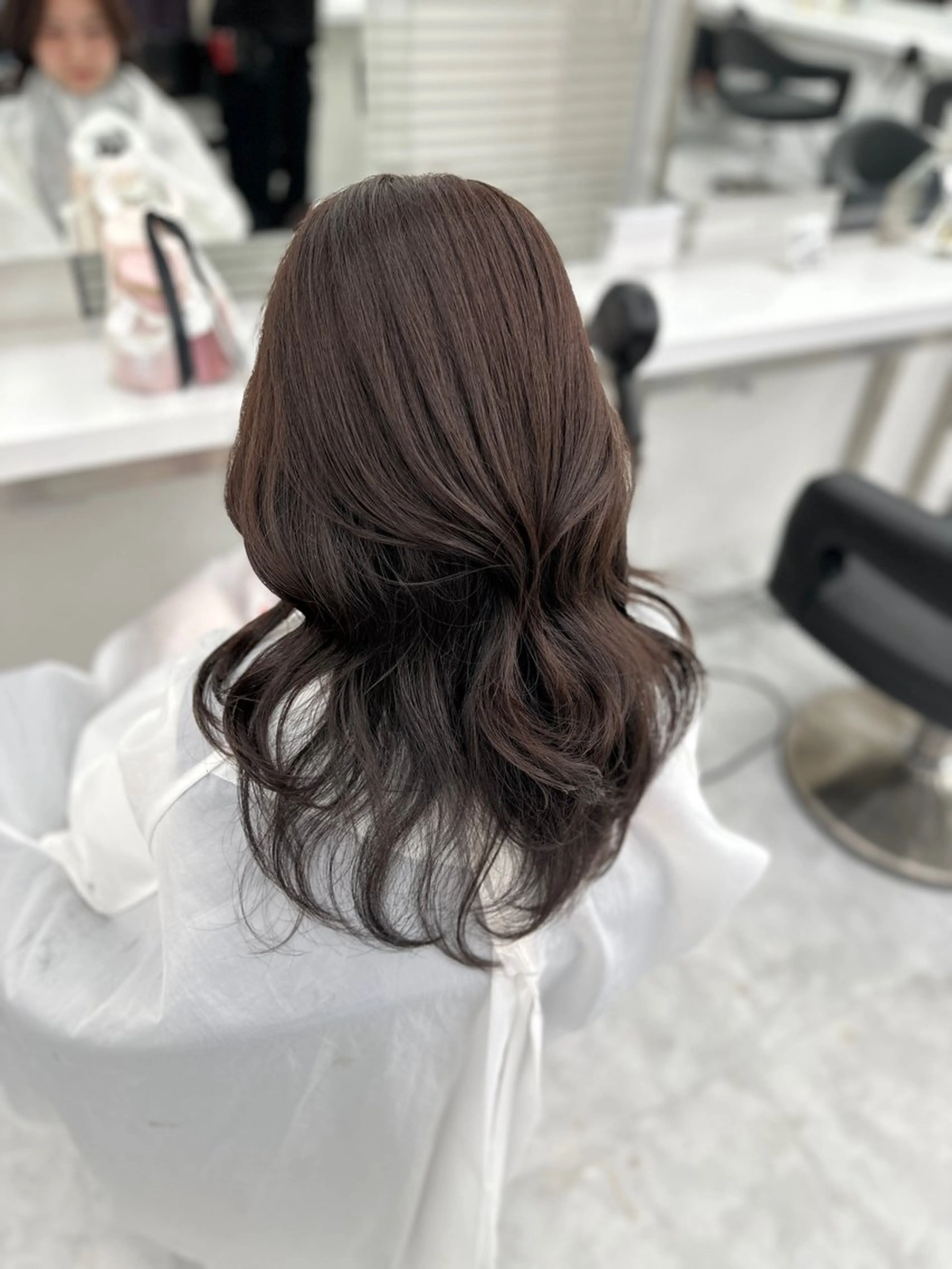 ロング カラー パーマ ヘアアレンジ メンズ キッズ ♥️韓国ヘア レイヤー♥️ゆりのヘアスタイル