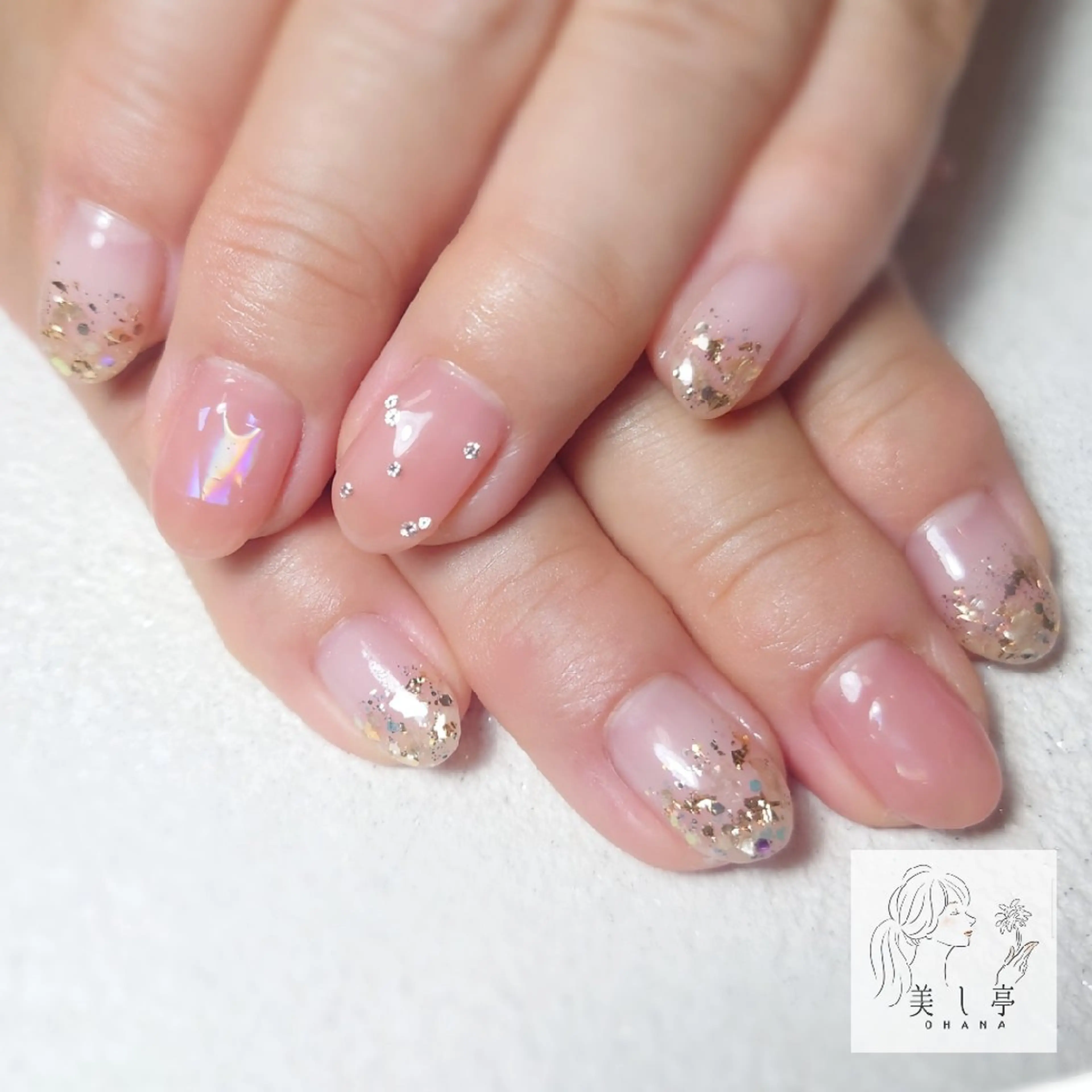 ネイル 美し亭 OHANAのネイルデザイン