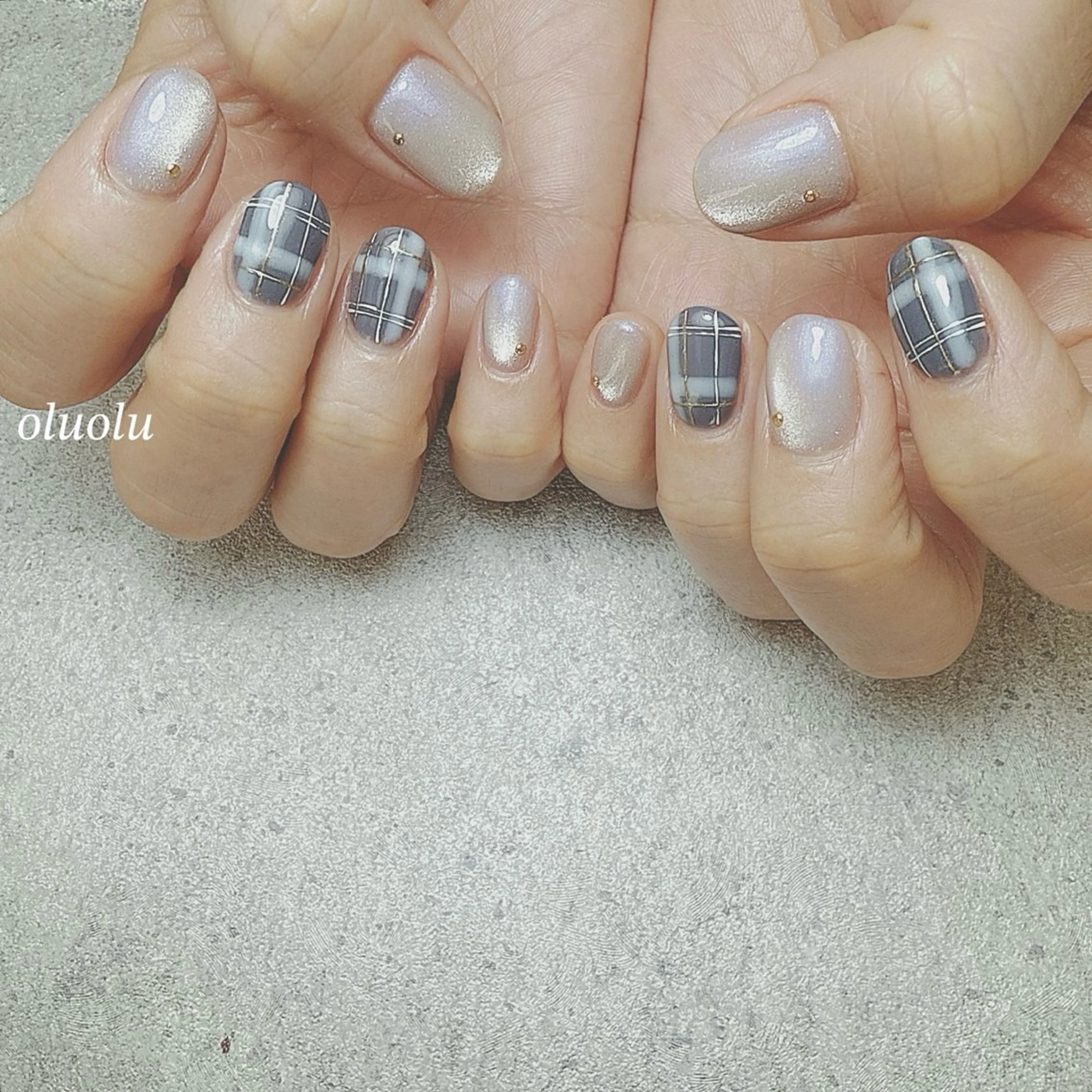 ネイル マグネットネイル ハンドネイル 大村 紬華のネイルデザイン