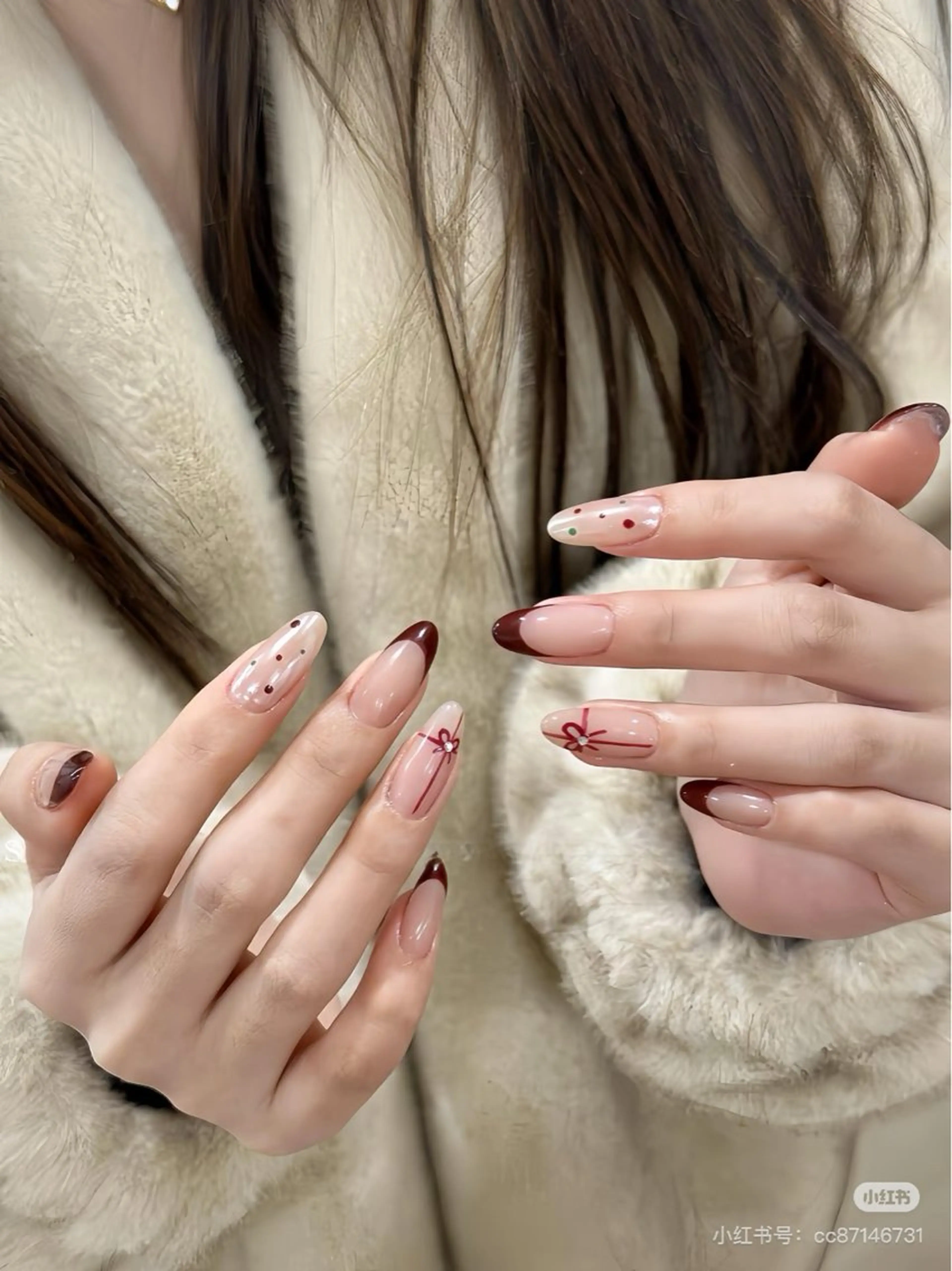 ネイル アートネイル オーロラネイル チークネイル フレンチネイル ガラスフレンチ ハンドネイル 🎀🎀YooLi Nail Salonのネイルデザイン