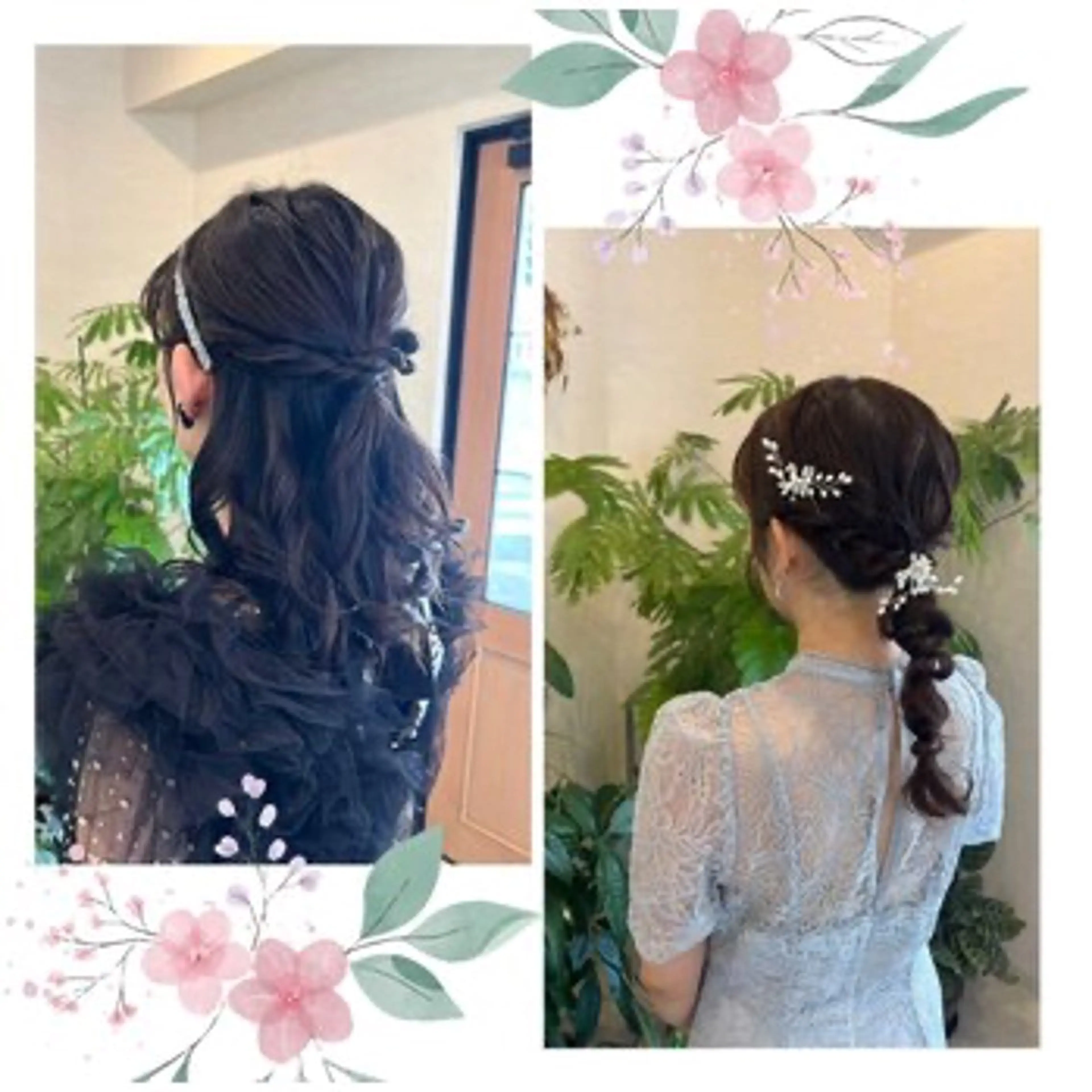 ヘアアレンジ ハーフアップ 植木 萌恵のヘアスタイル