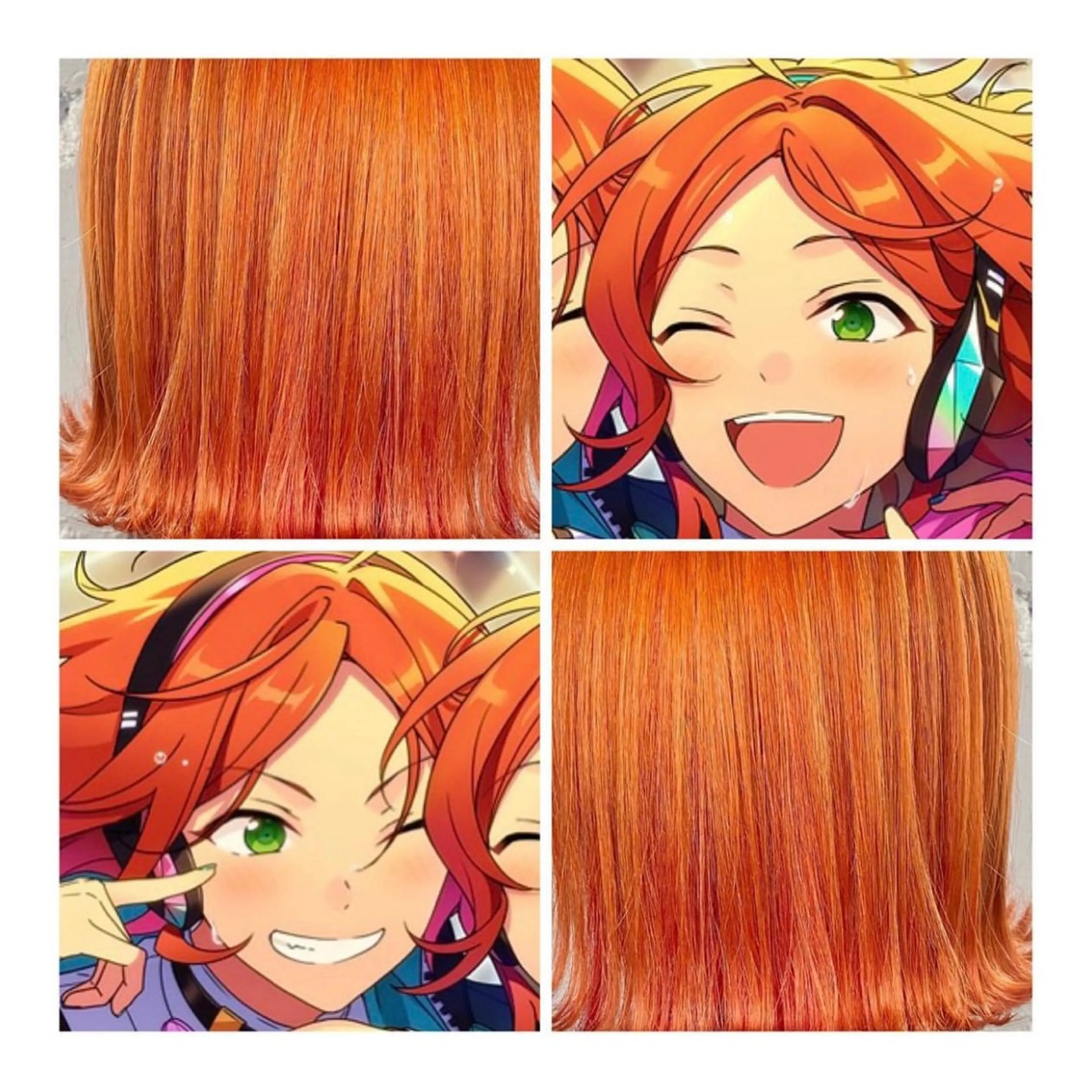 ショート カラー オレンジ ヘアカラー GARU-ガル-所属・TSUNO🦖 派手髪/オタク美容師のヘアスタイル