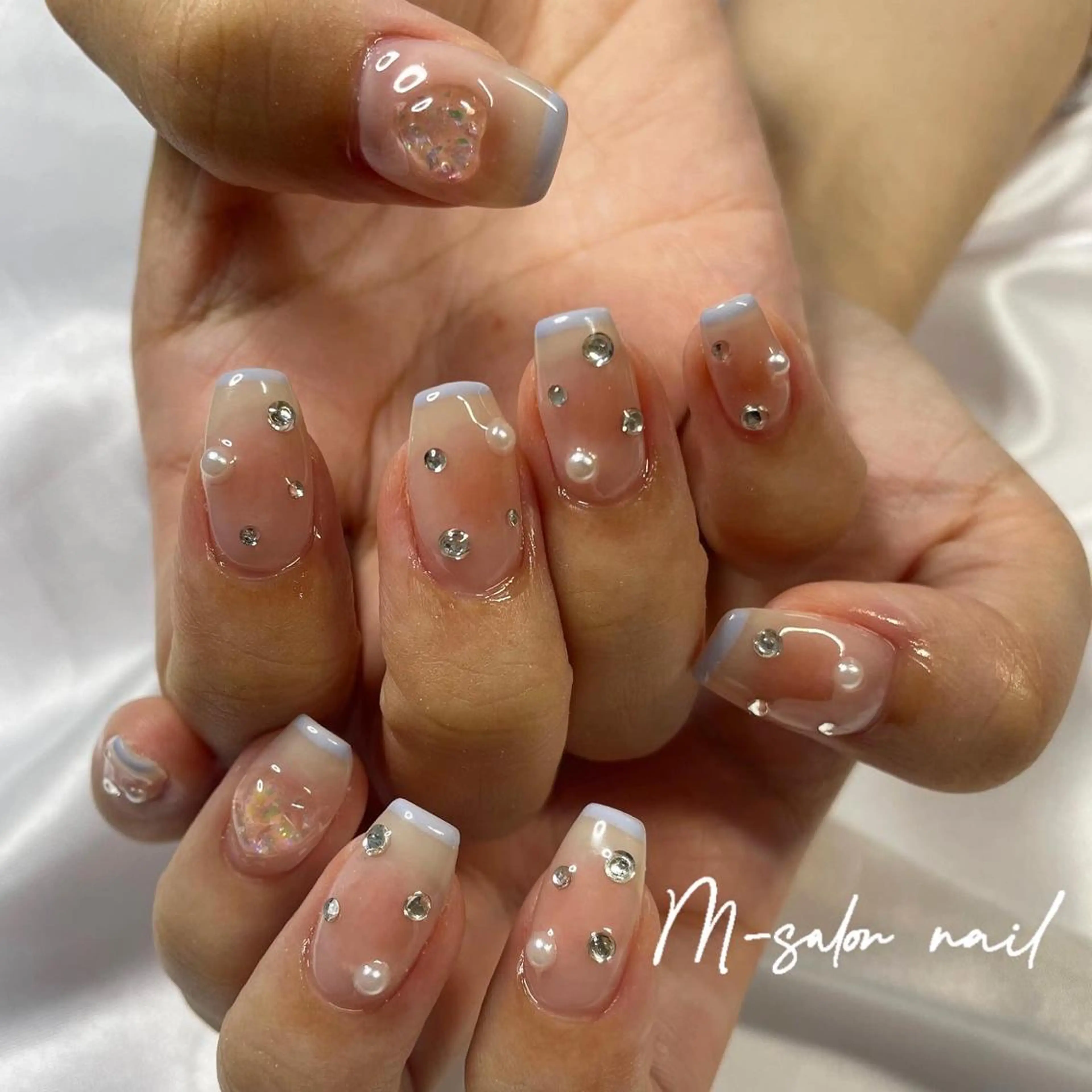 ネイル チークネイル ハンドネイル 韓国/網紅/パーツ M-salonのネイルデザイン