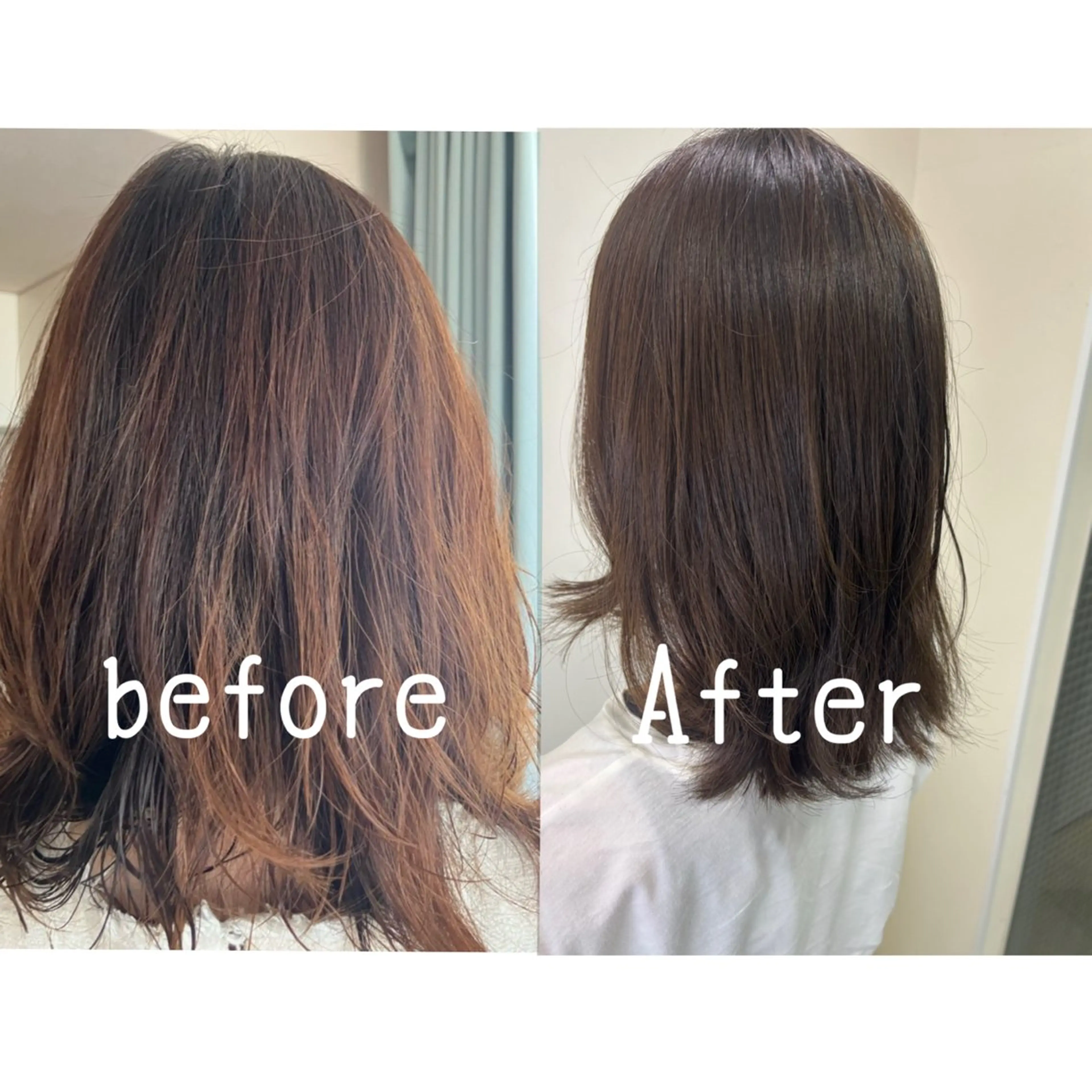 カラー ブラウンカラー ヘアカラー トリートメント ☁🫧縮毛矯正 /春奈🪽🫧のヘアスタイル