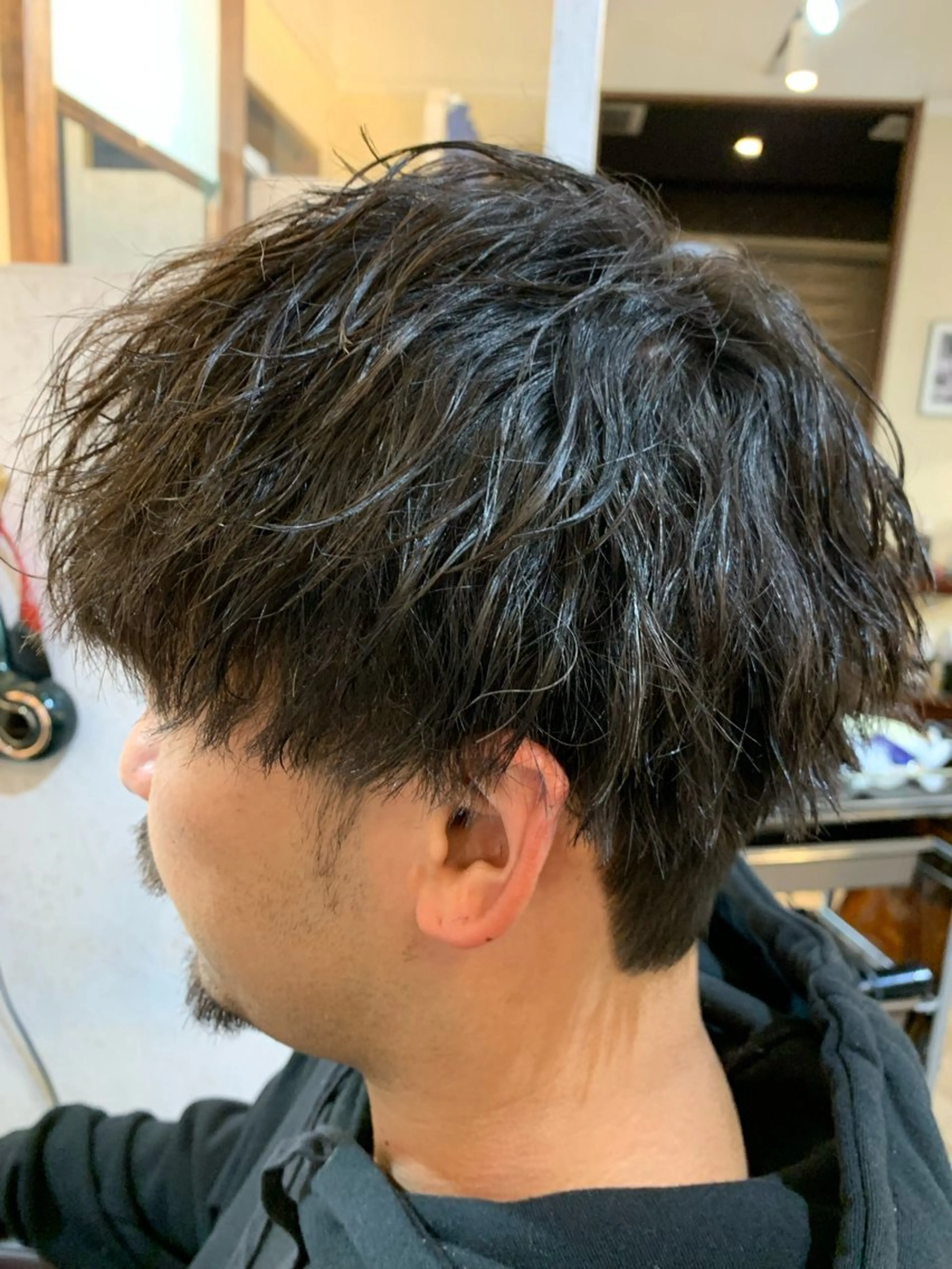 ショート パーマ メンズ カット パーマ hair salon gufo所属・鈴木 英治のヘアスタイル