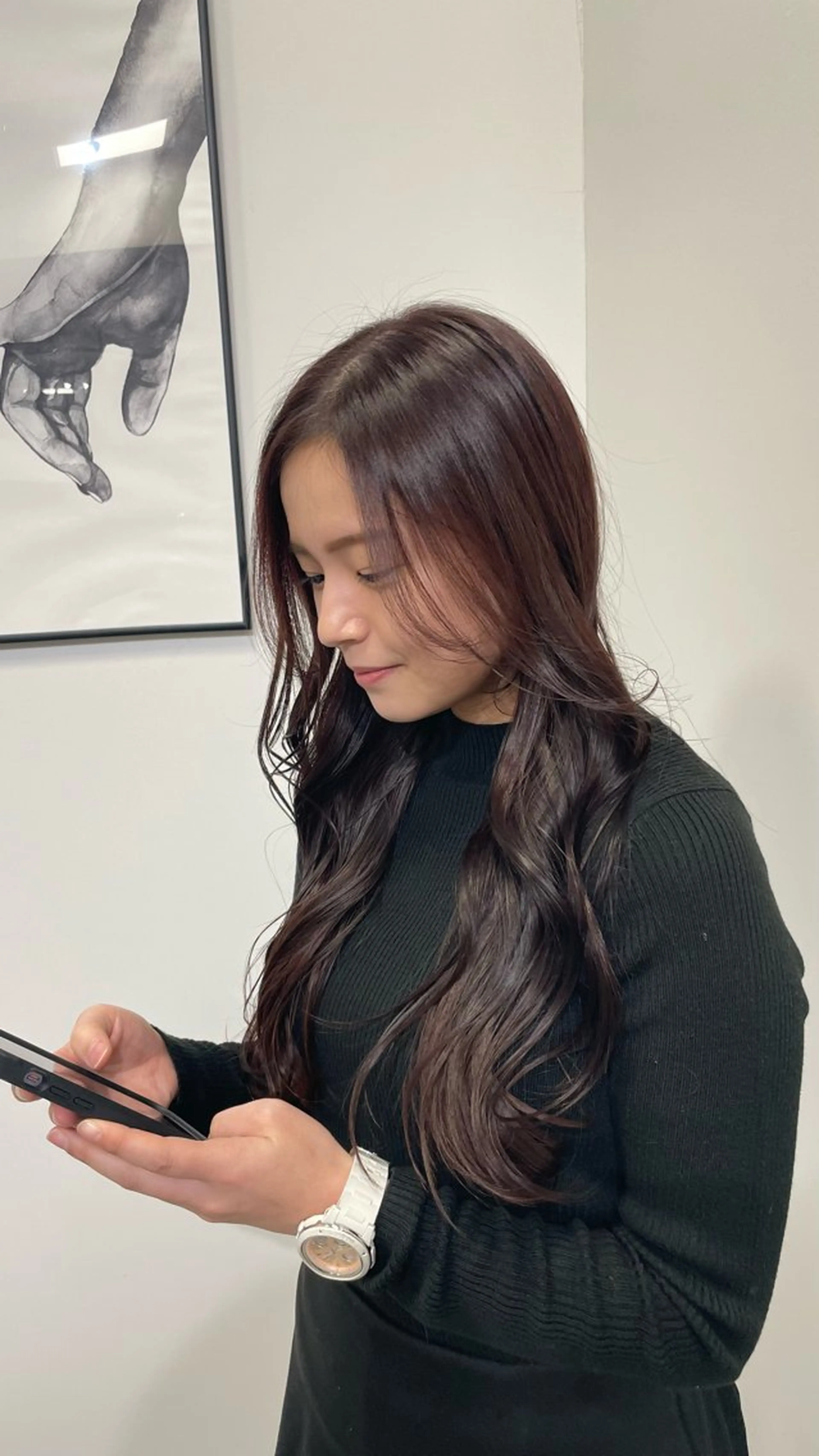 ロング カラー ヘアアレンジ 透明感カラー カット ヘアカラー トリートメント Day Dream所属・SYOMA/韓国風/ 透明感カラー/艶髪のヘアスタイル