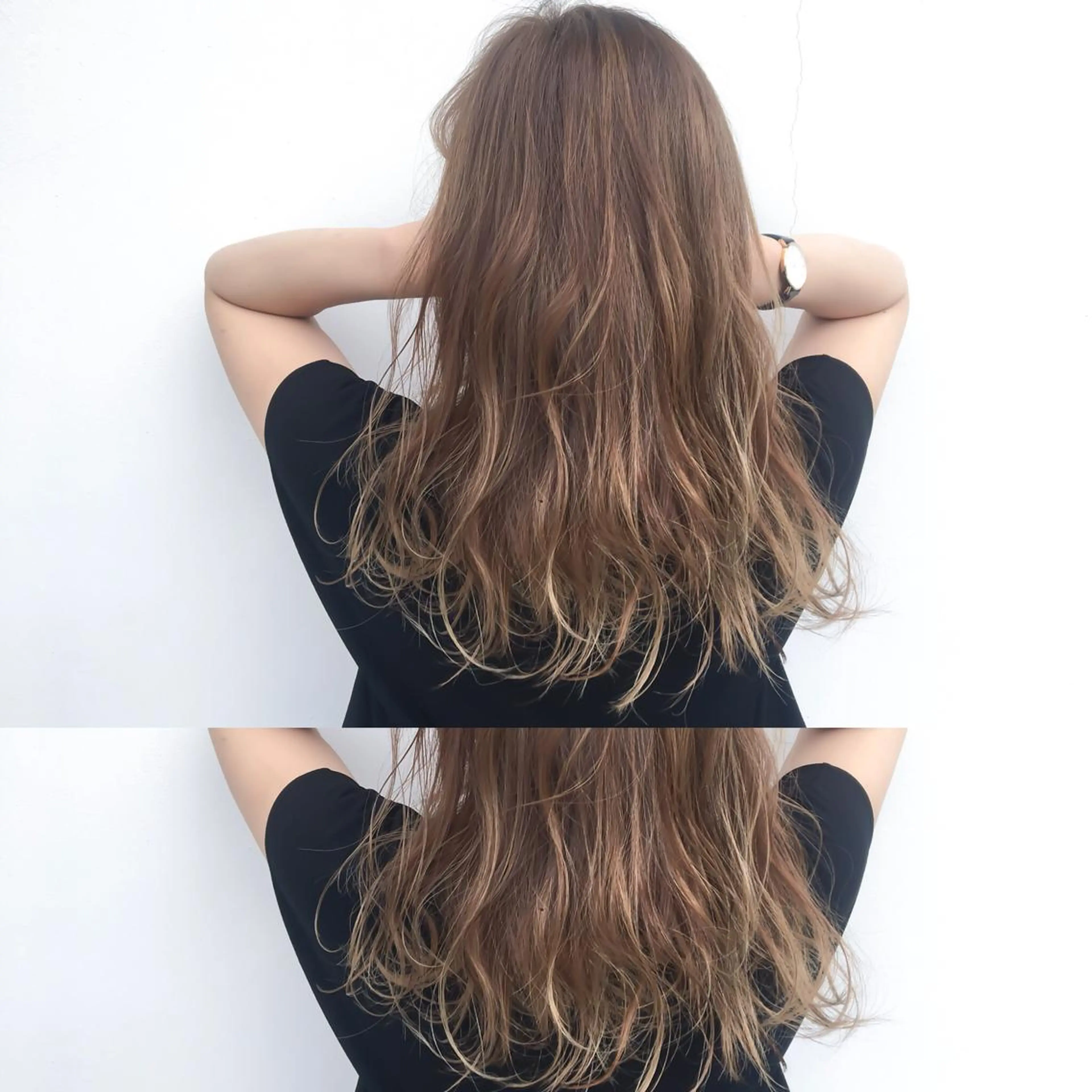 ロング カラー なんば髪質改善カラー Ardoreのヘアスタイル