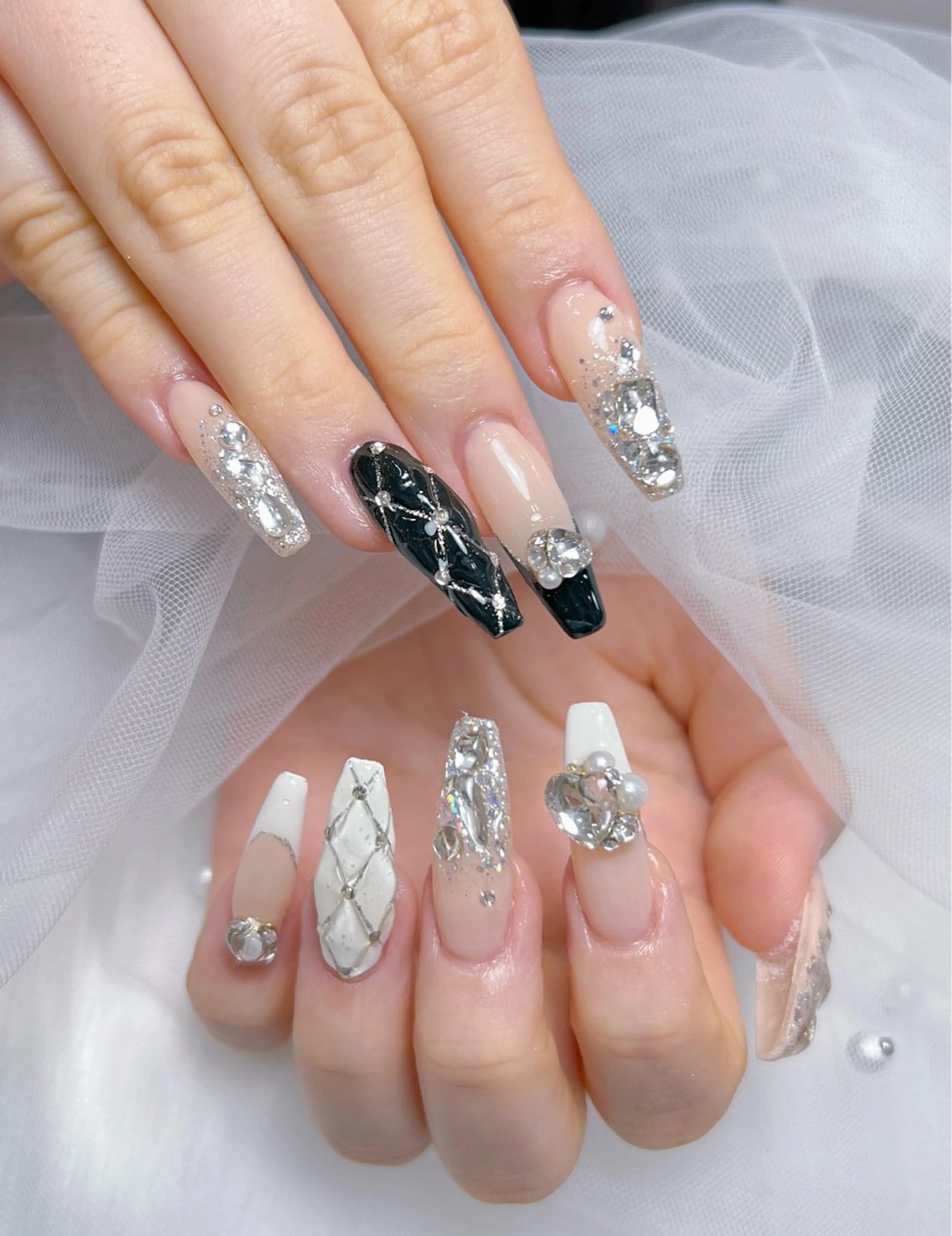 ネイル アートネイル オーロラネイル チークネイル 長さ出し フットネイル Miya_nail所属・Miya _nailのネイルデザイン