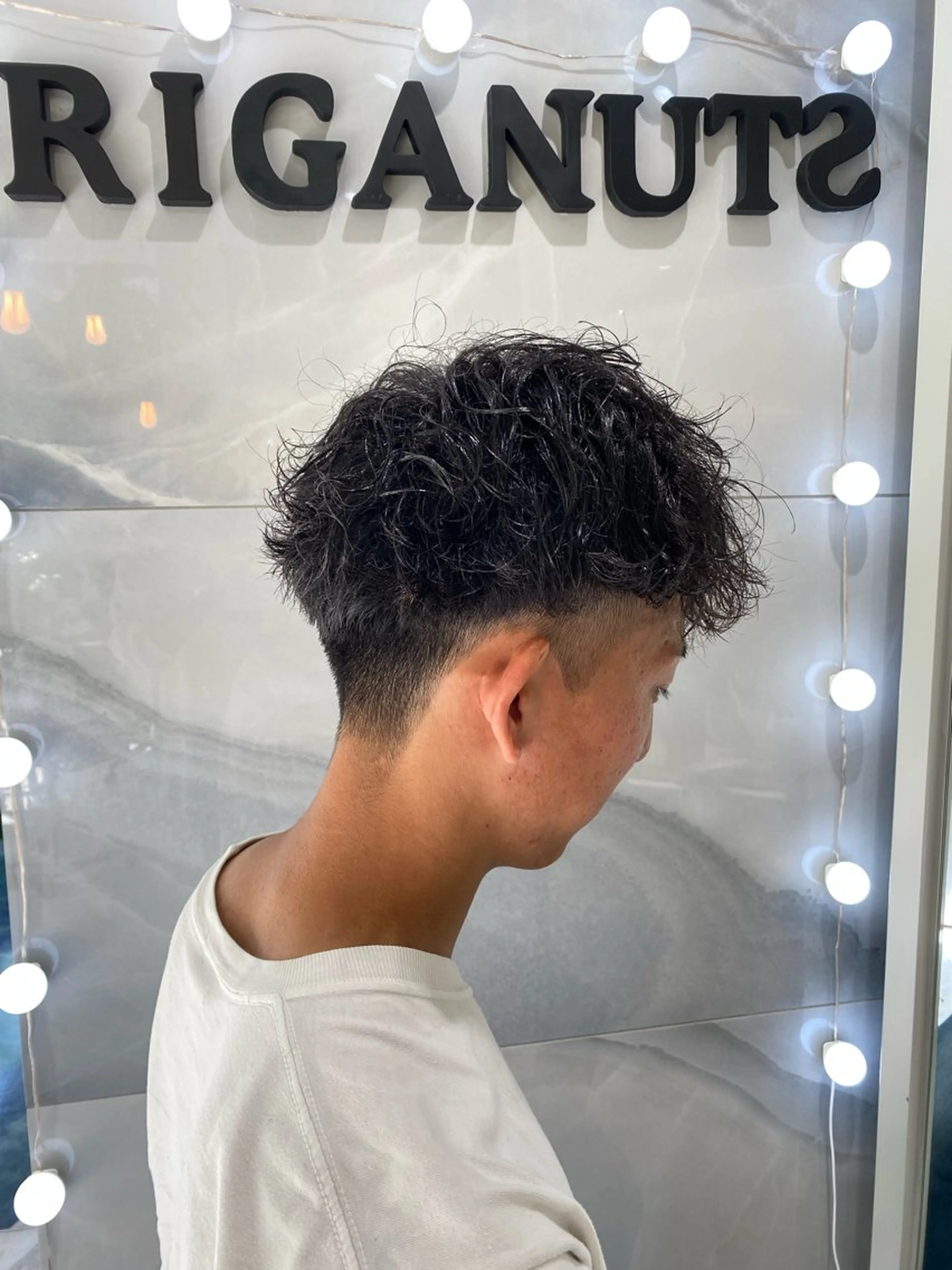 ショート パーマ メンズ メンズパーマ スパイラルパーマ カット パーマ Riganuts池袋 Hayato✂︎のヘアスタイル