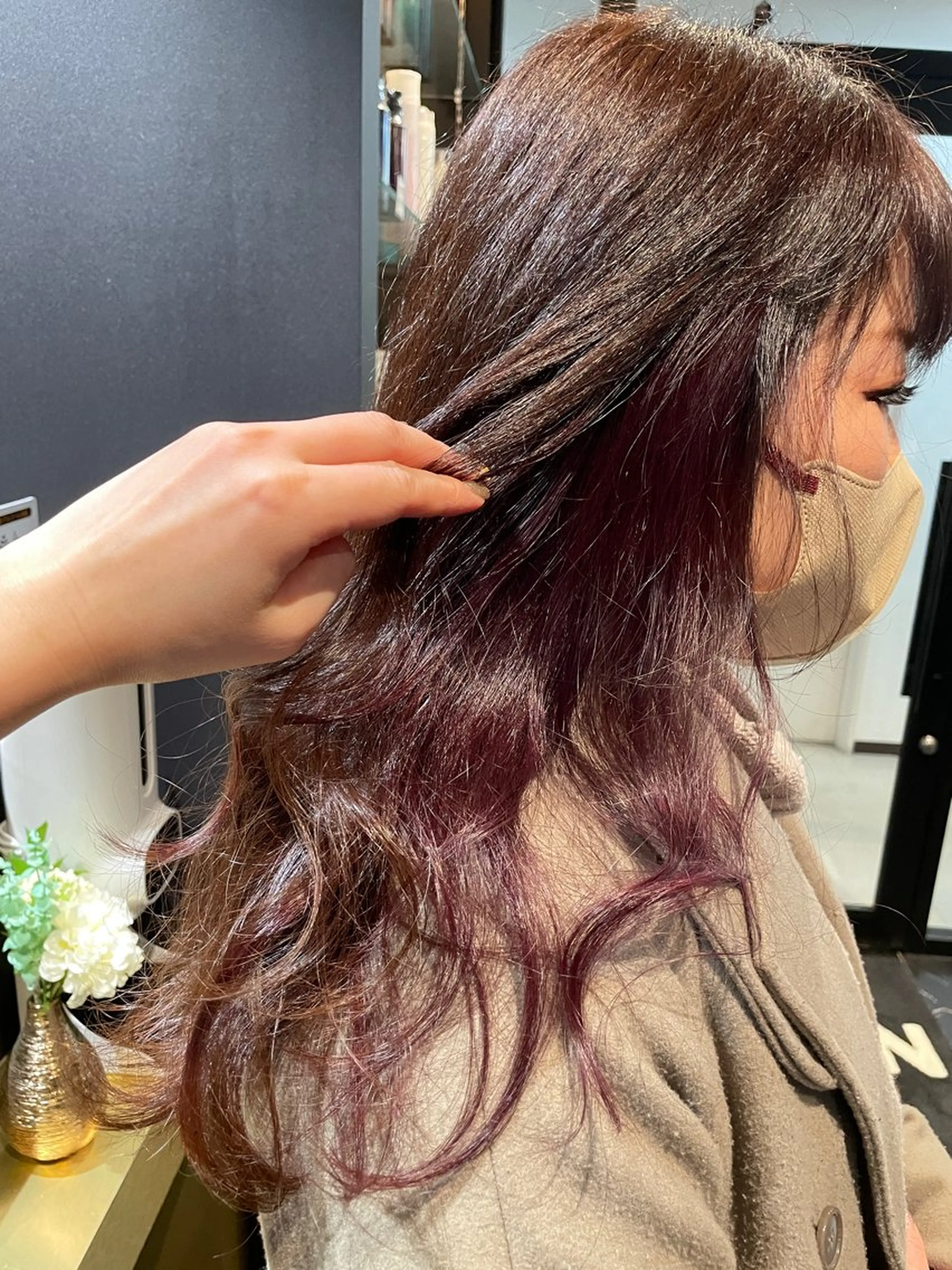 ロング カラー ヘアカラー インナーカラー/ 韓国風🌿RIKOのヘアスタイル