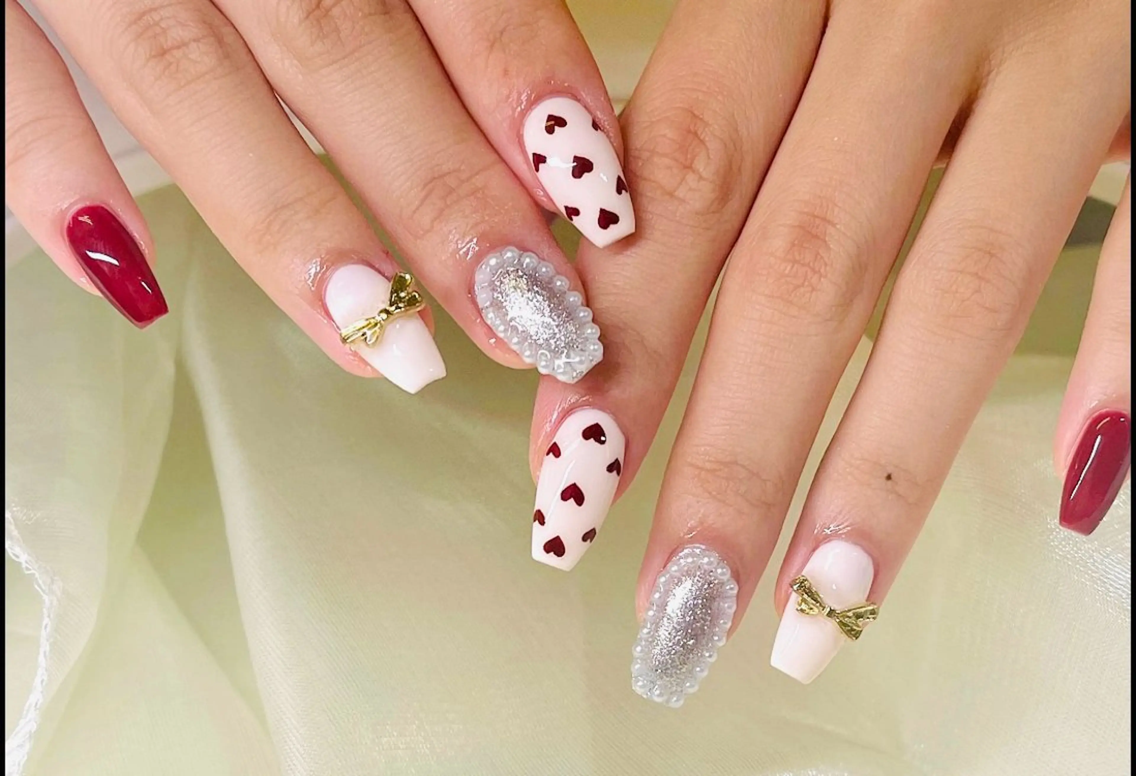 ネイル 長さだし/持込/ ins風ネイル/Umのネイルデザイン