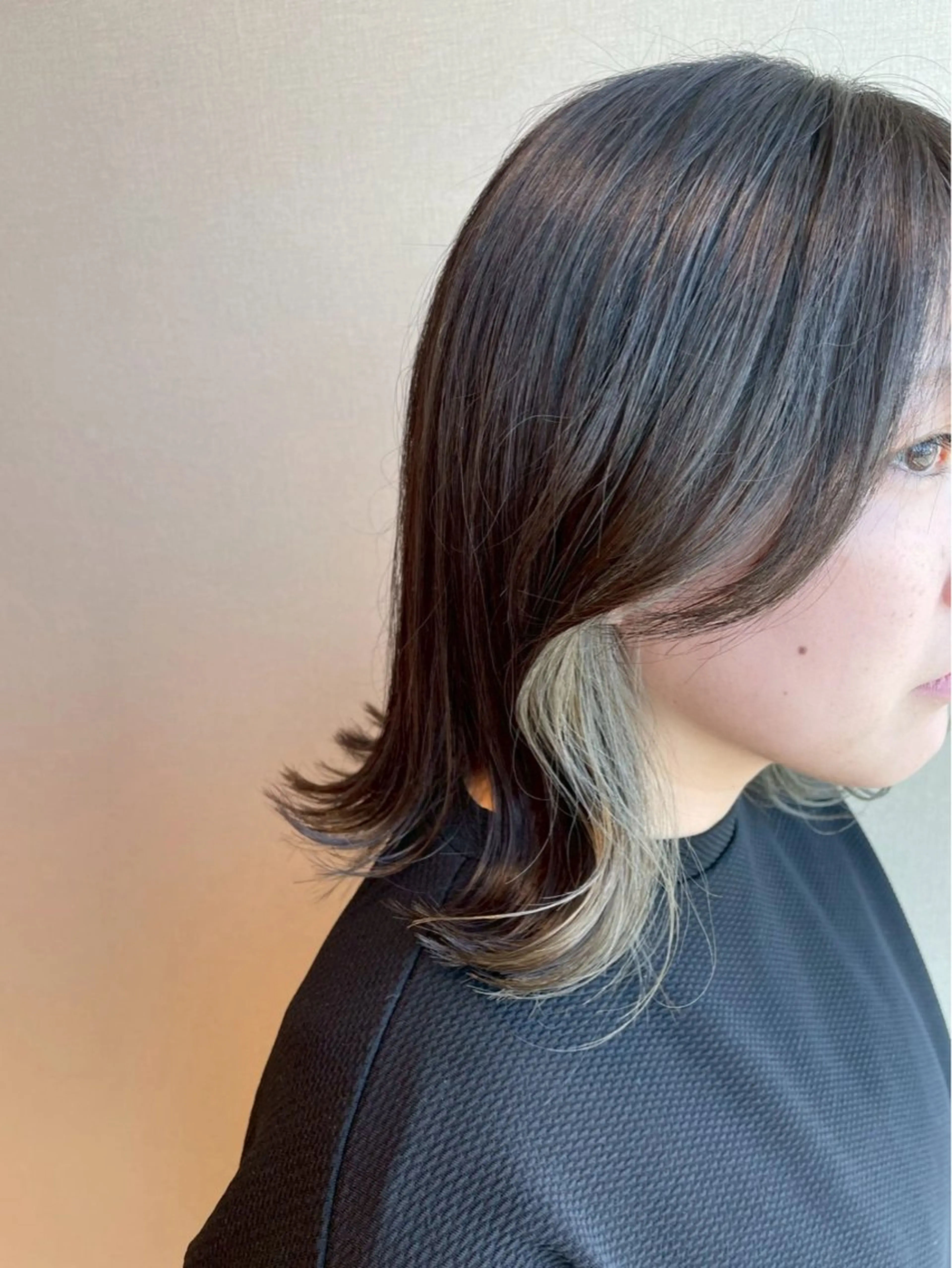 カラー イヤリングカラー カラーモデル┋鶴見区 ┋横堤┋陽菜実🫧のヘアスタイル