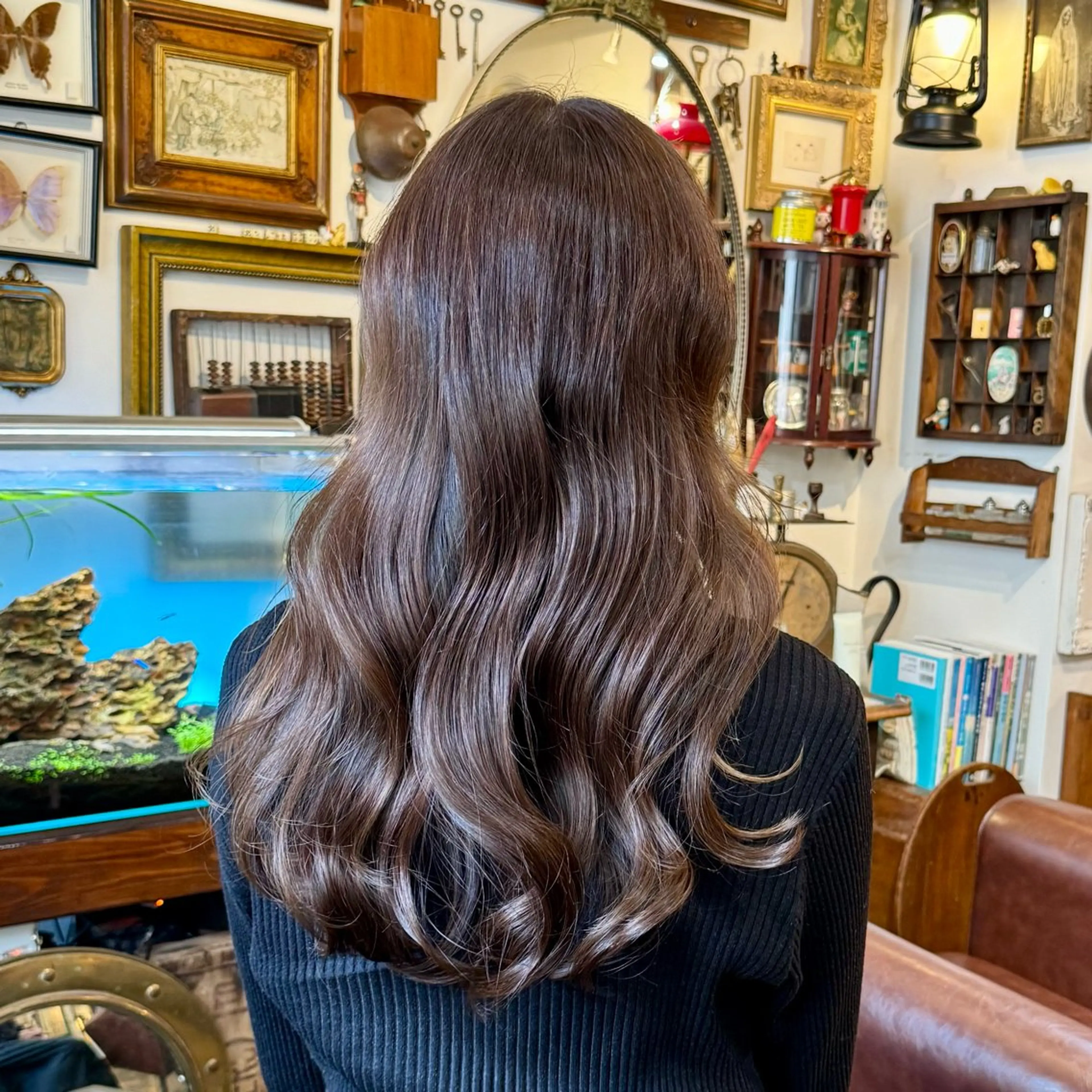 赤み消しミルクティーベージュカラー✨人気No.1+カット+3stepトリートメントの写真