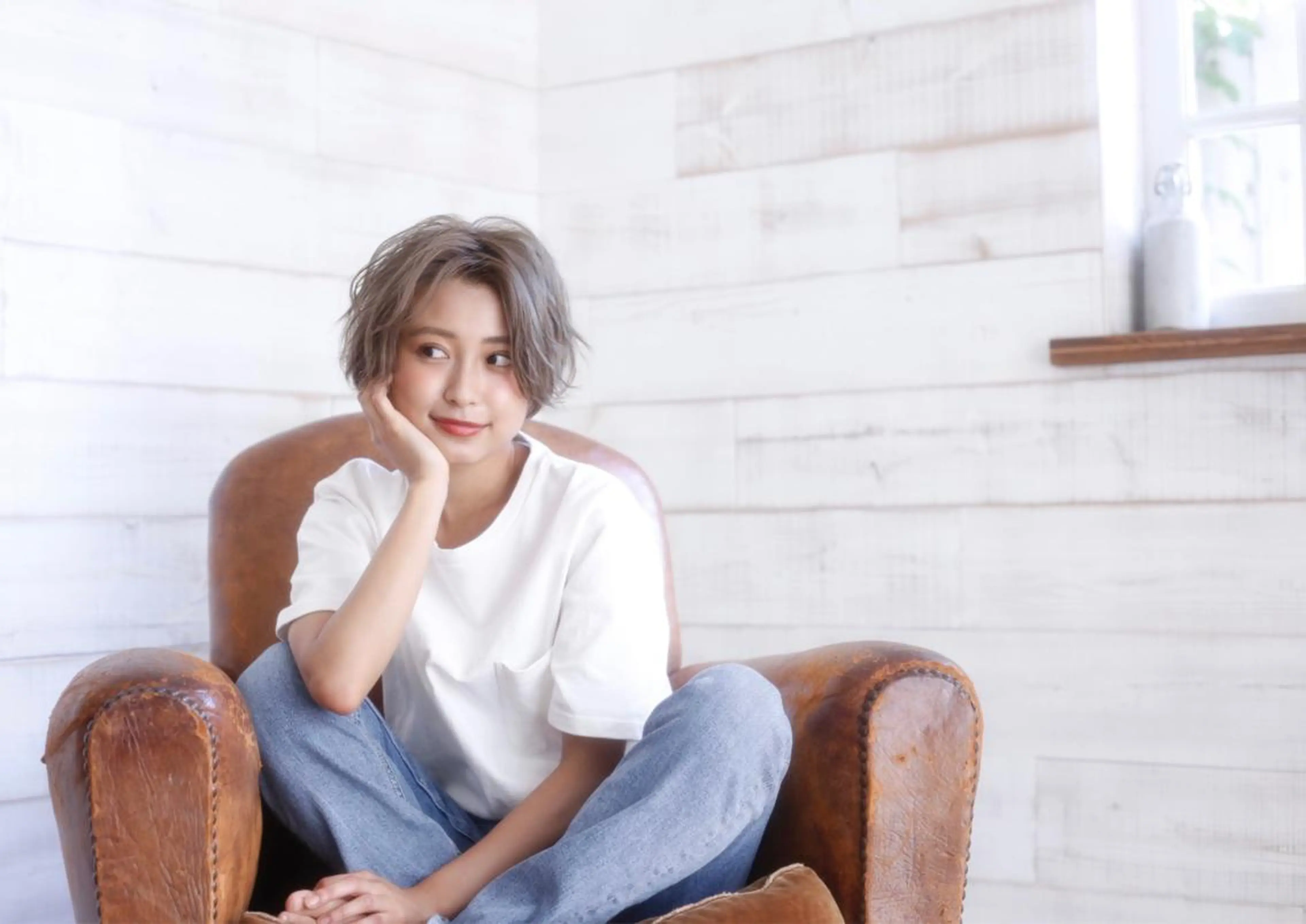 ショート カラー パーマ ヘアアレンジ ショートヘア カット ヘアカラー grow 榎本のヘアスタイル