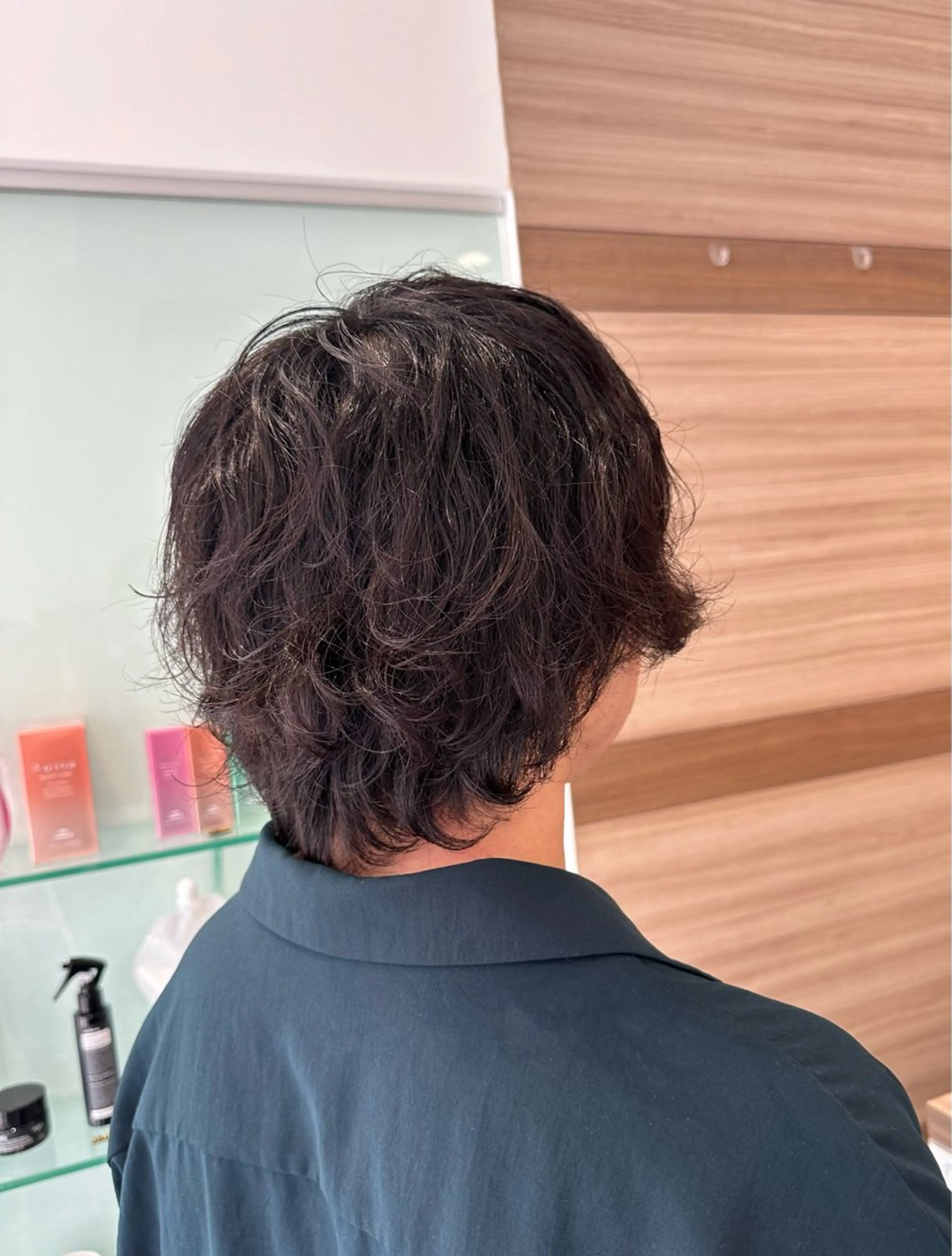 ミディアム メンズ カット パーマ Ash中目黒 森田みなみのヘアスタイル