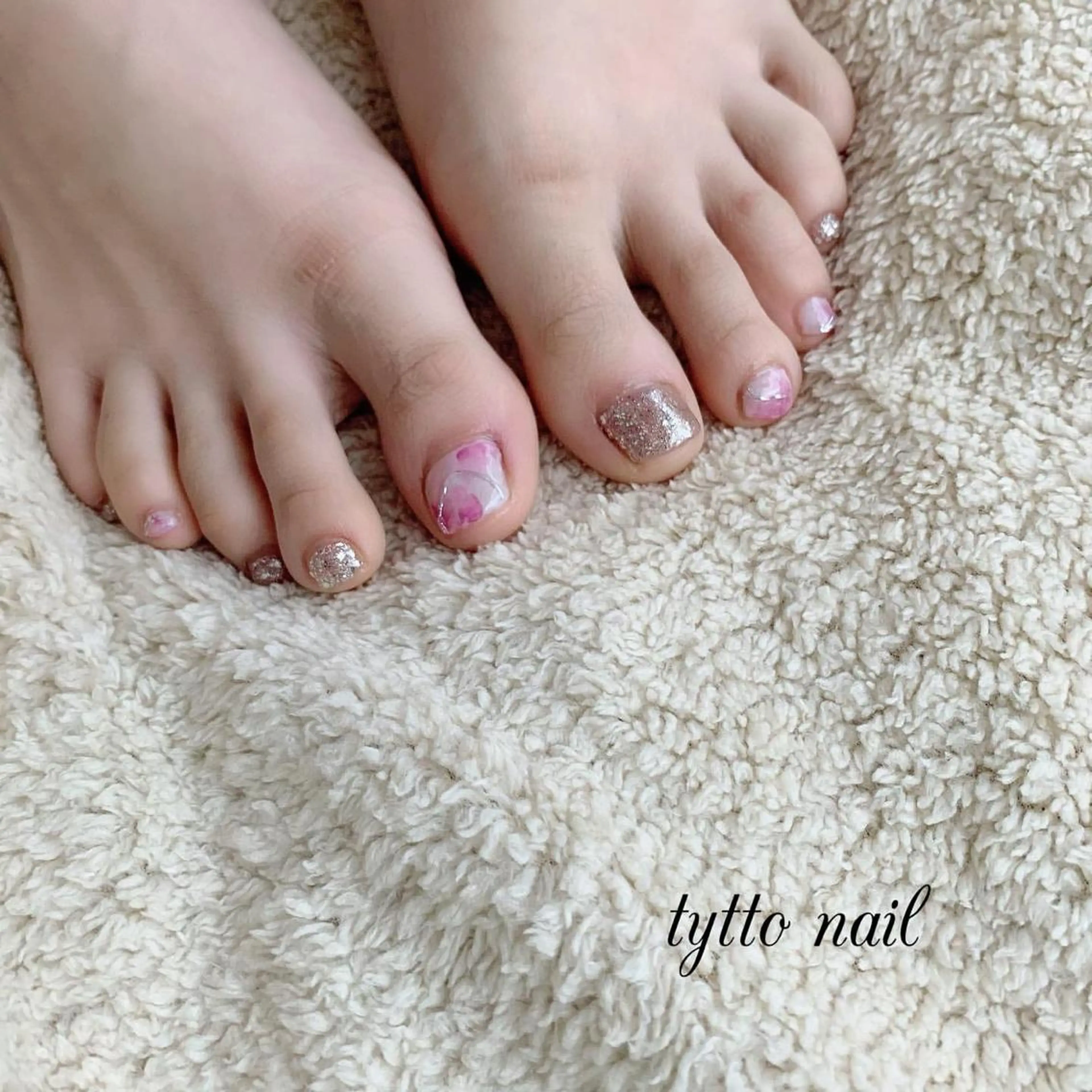 ネイル フットネイル tytto nail ❤︎‪‪eri‪‪のネイルデザイン