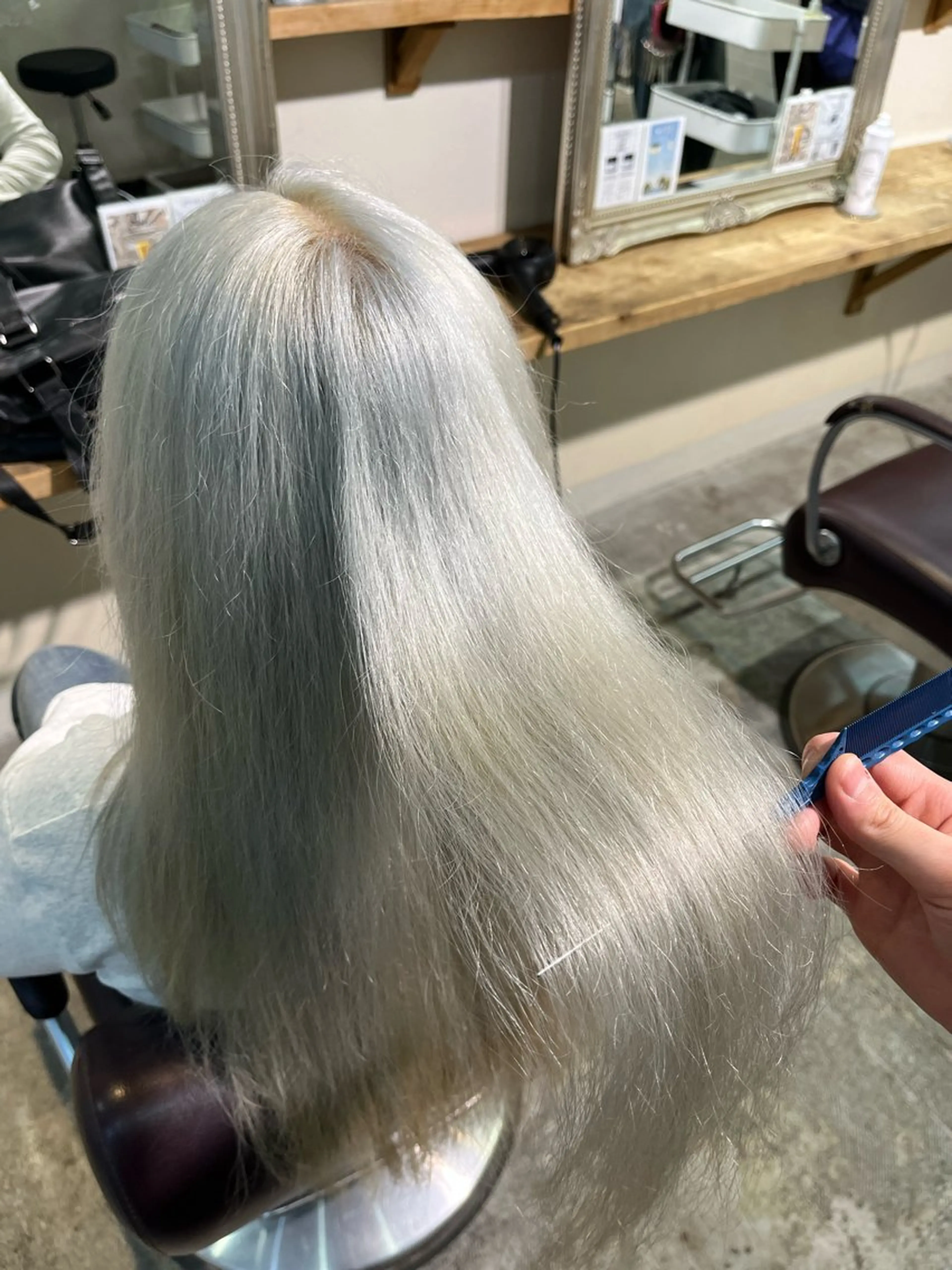 ロング カラー フェザーパーマ🌙 毛流れ yuzukiのヘアスタイル