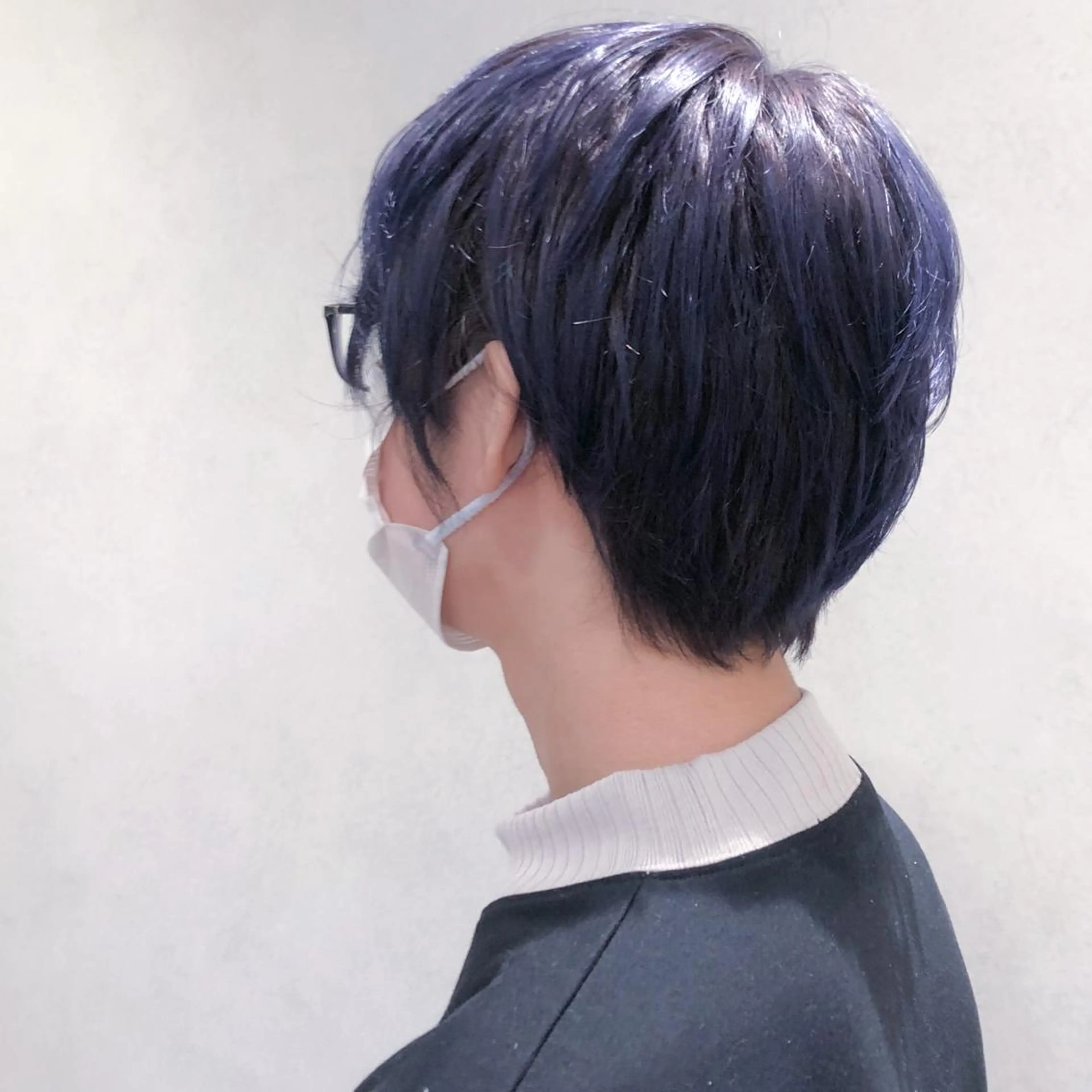 カラー メンズ バイオレットカラー CANAAN銀座所属・艶透明感カラー/ ルーズパーマ/田中のヘアスタイル