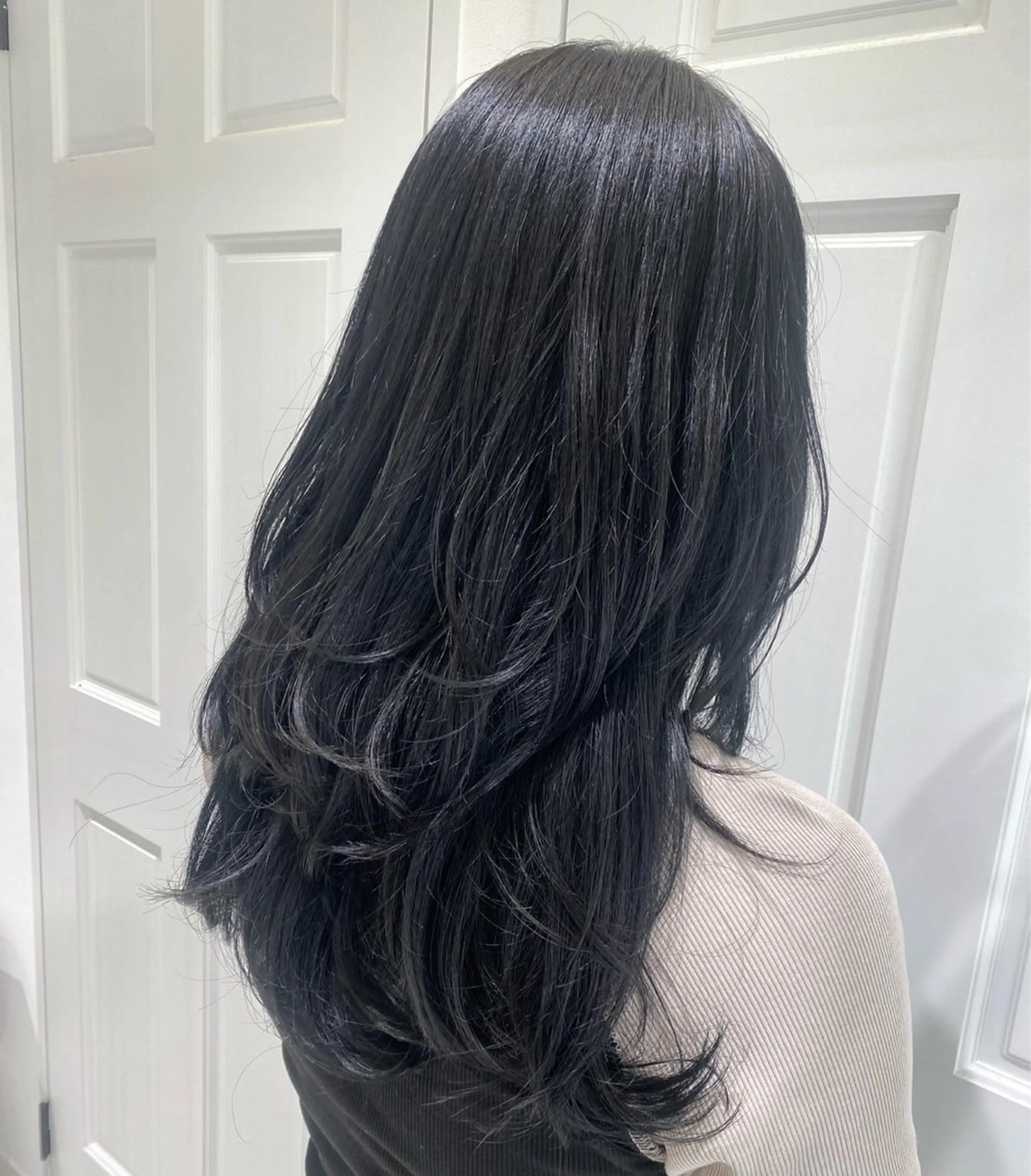 ロング レイヤーカット ちさと/メンズ ショート/縮毛矯正のヘアスタイル