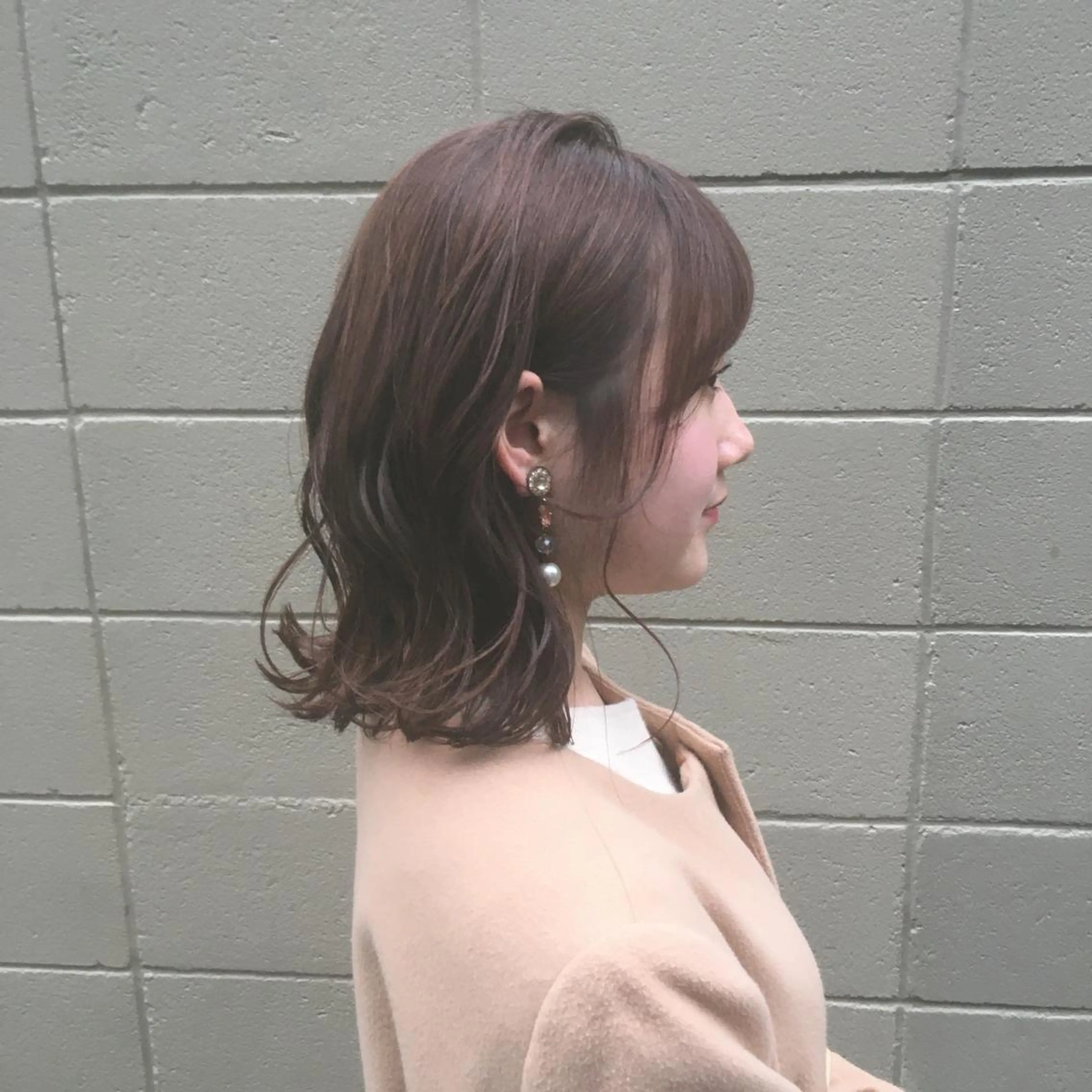 ミディアム カラー カット ヘアカラー トリートメント しのはら まどかのヘアスタイル