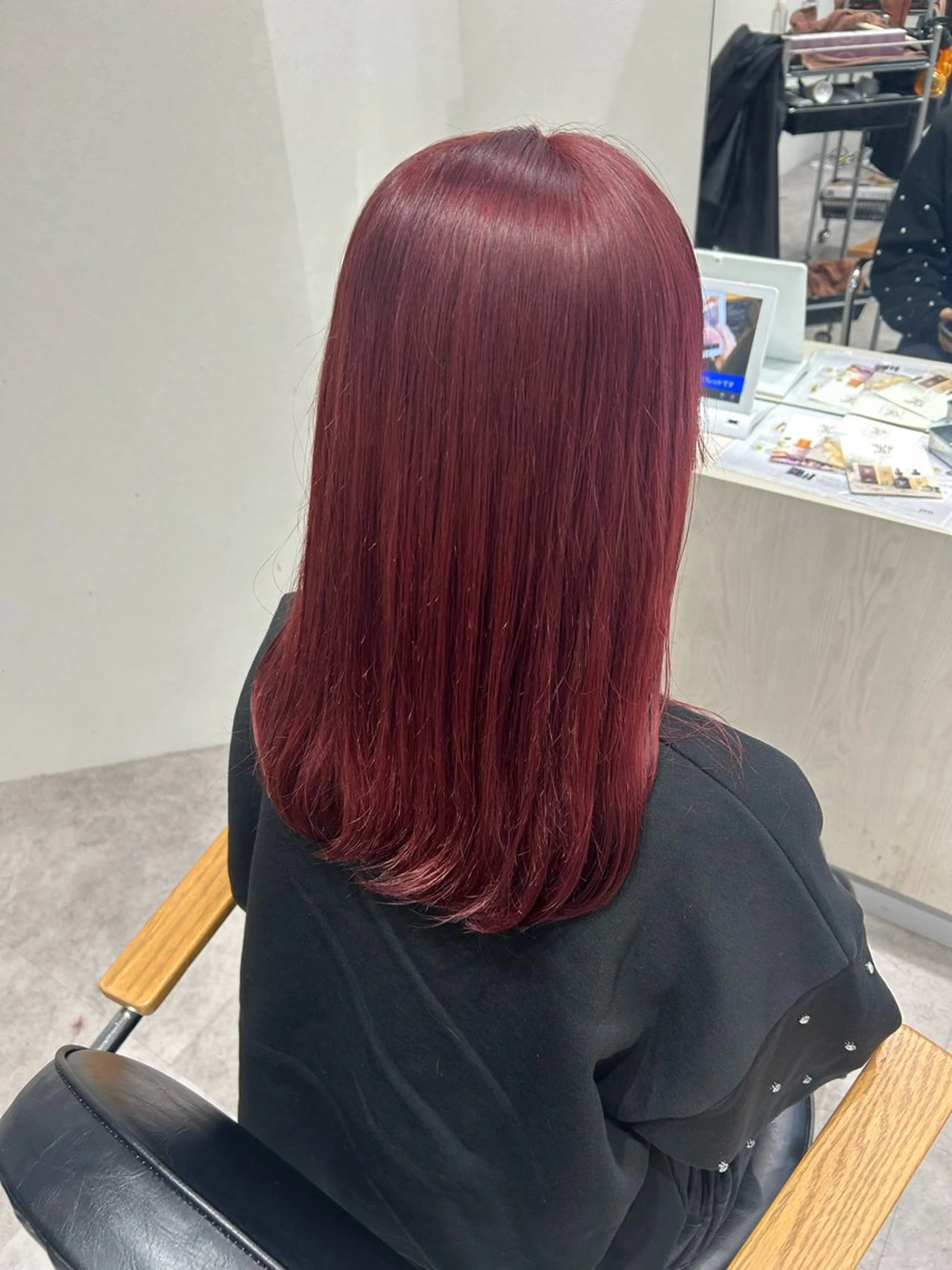 ミディアム カラー ヘアアレンジ ブリーチ ヘアカラー ボブ /ニュアンス/ satomi🧸💖のヘアスタイル