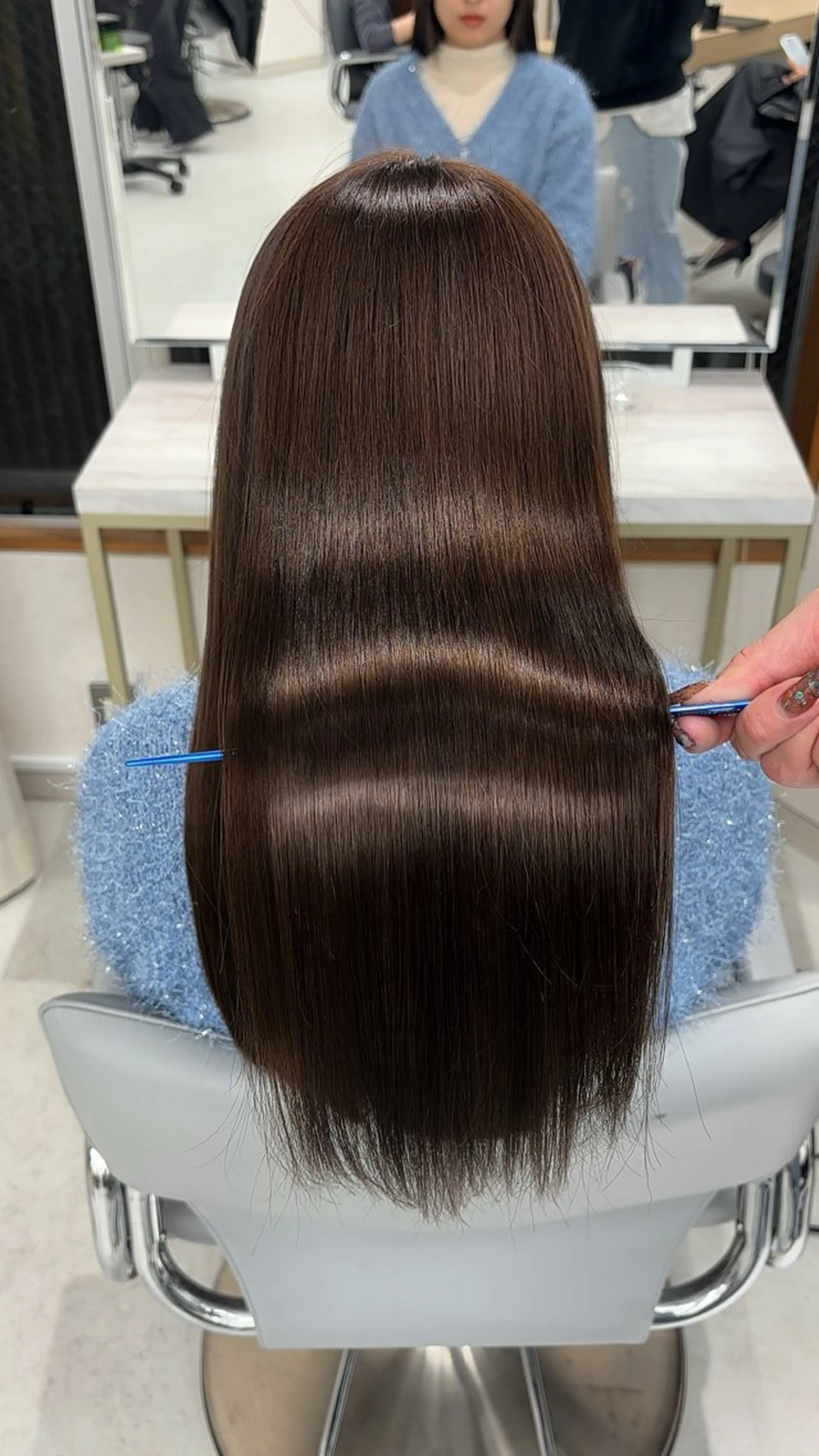 ロング カット ヘアカラー トリートメント 新宿No.1艶髪矯正 美艶カラー/FUKAのヘアスタイル