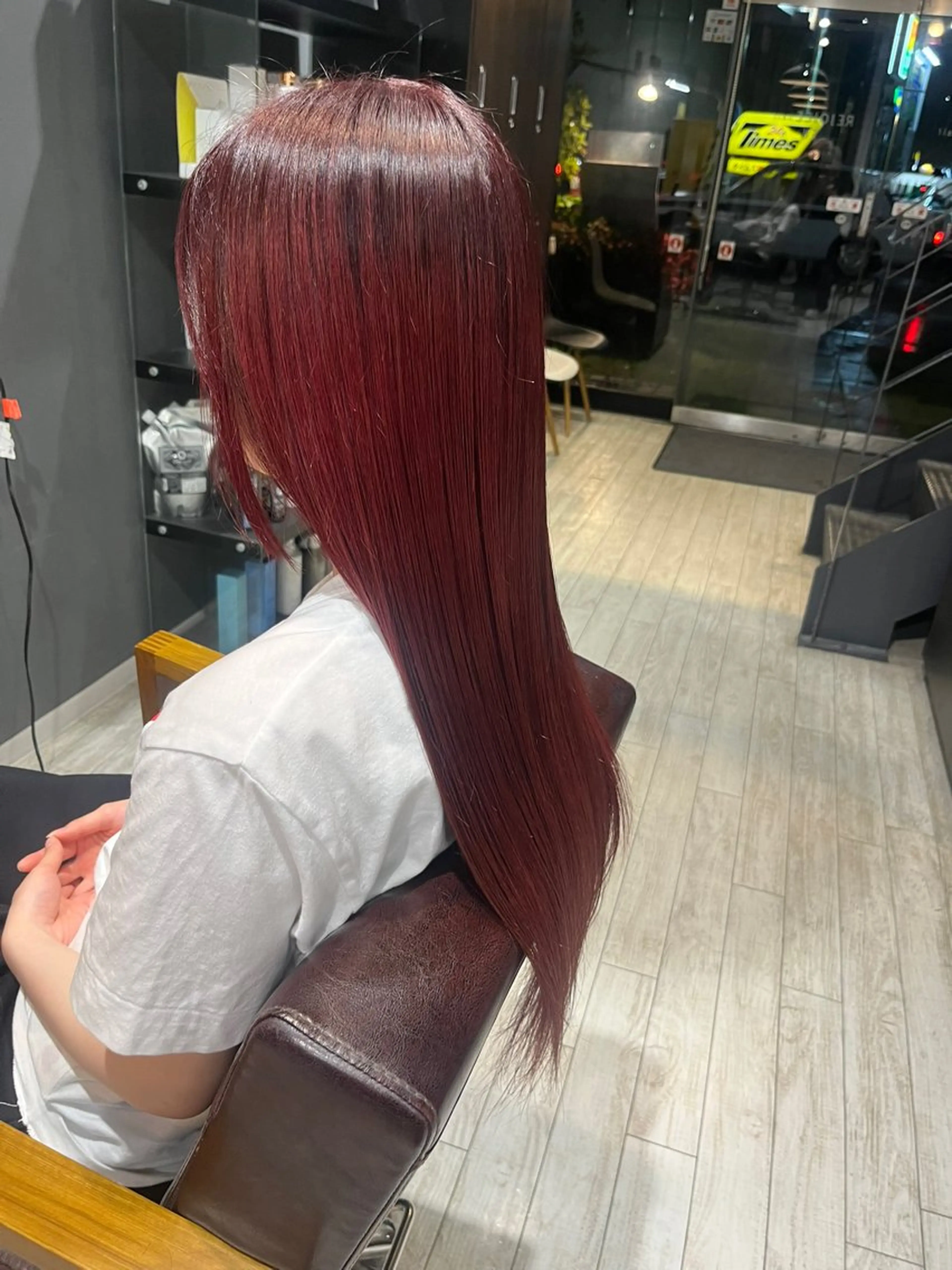 ロング カラー ブリーチ ピンクカラー 鈴木 ちゃん🫧のヘアスタイル