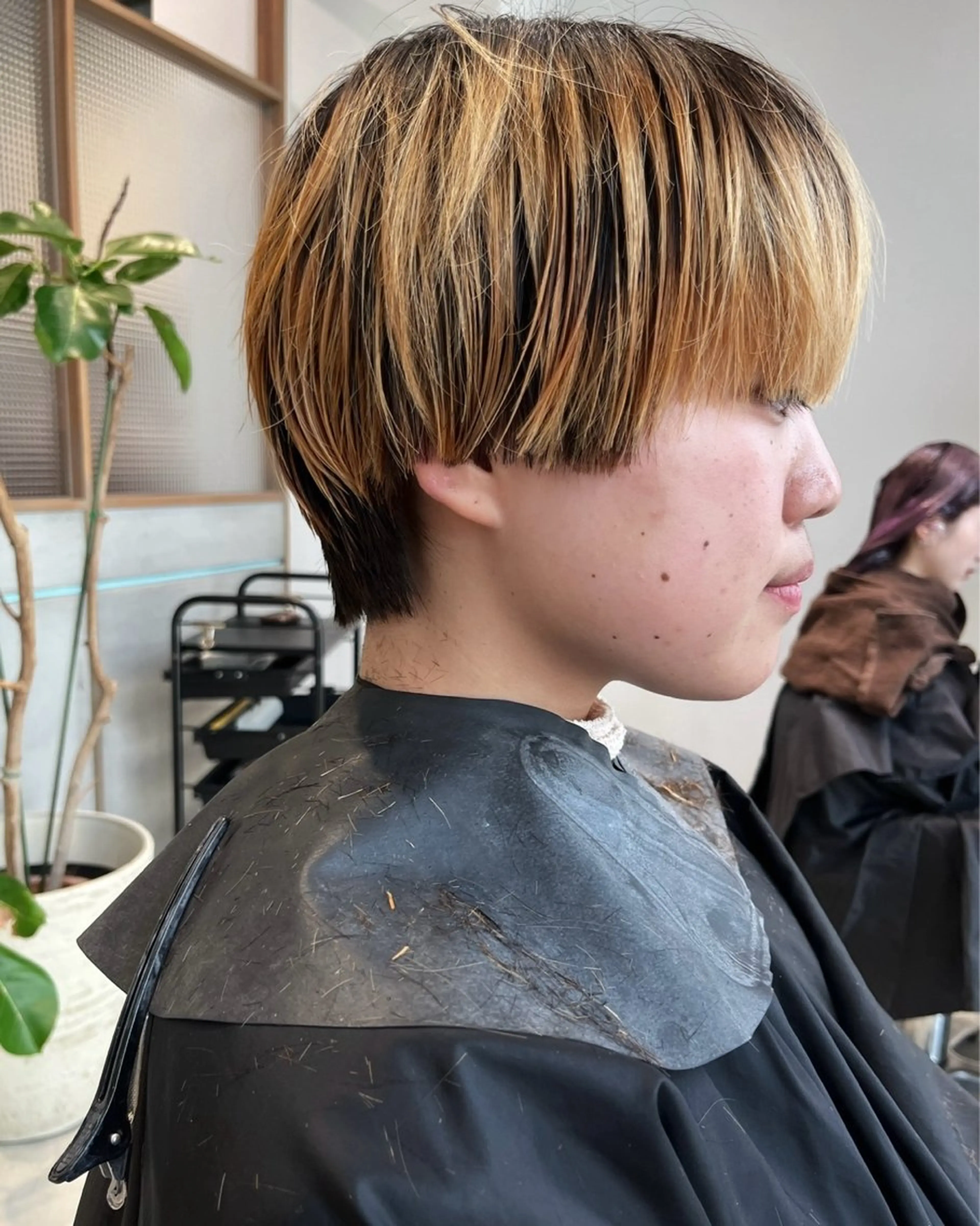 ショート ショートヘア ヘアカラー トリートメント メンズハイトーン/栄 /イトウタケルのヘアスタイル