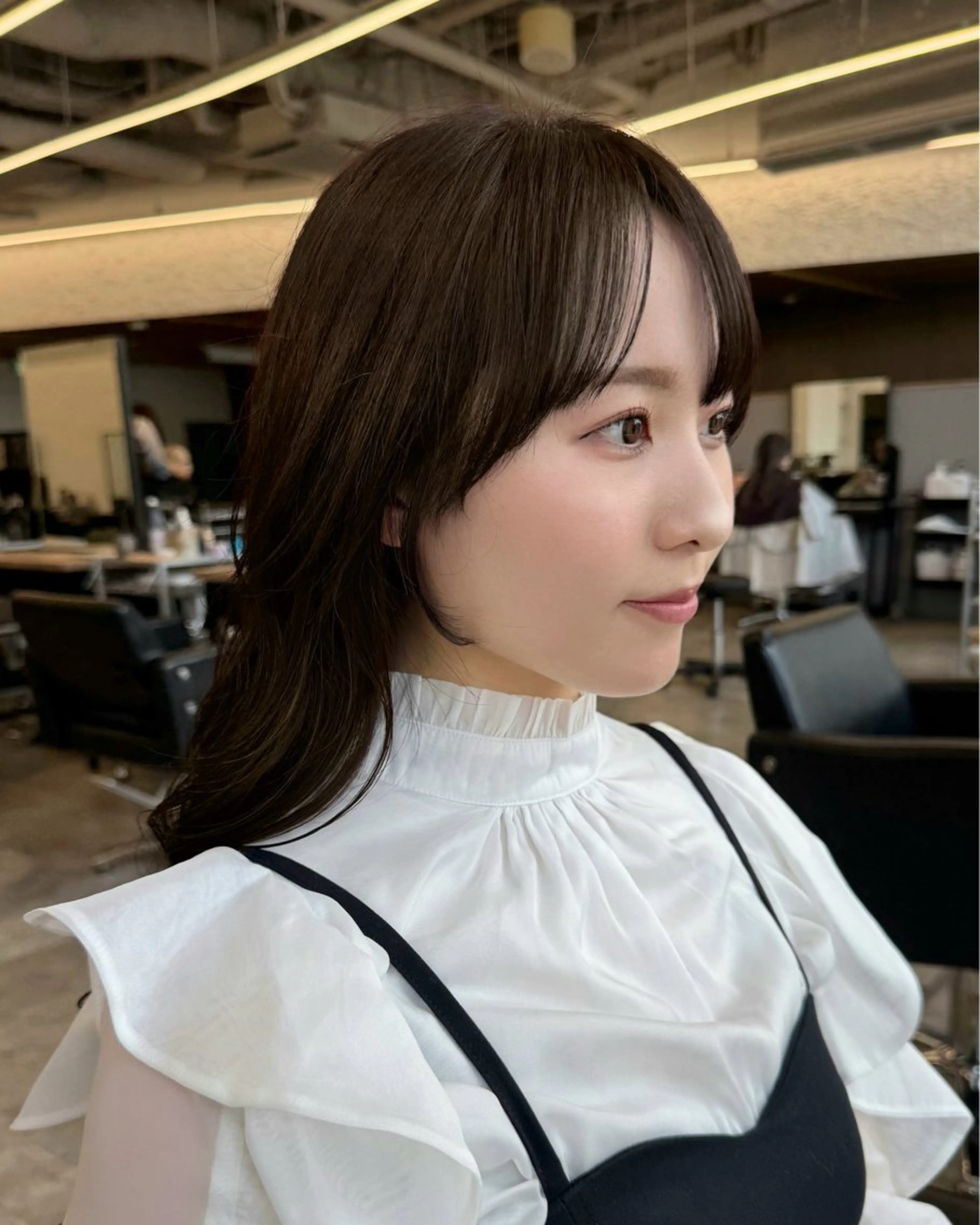 ショート カラー 顔周りカット 小顔カット カット ヘアカラー トリートメント レイヤー/顔まわり/ 透明感/kana🩰のヘアスタイル