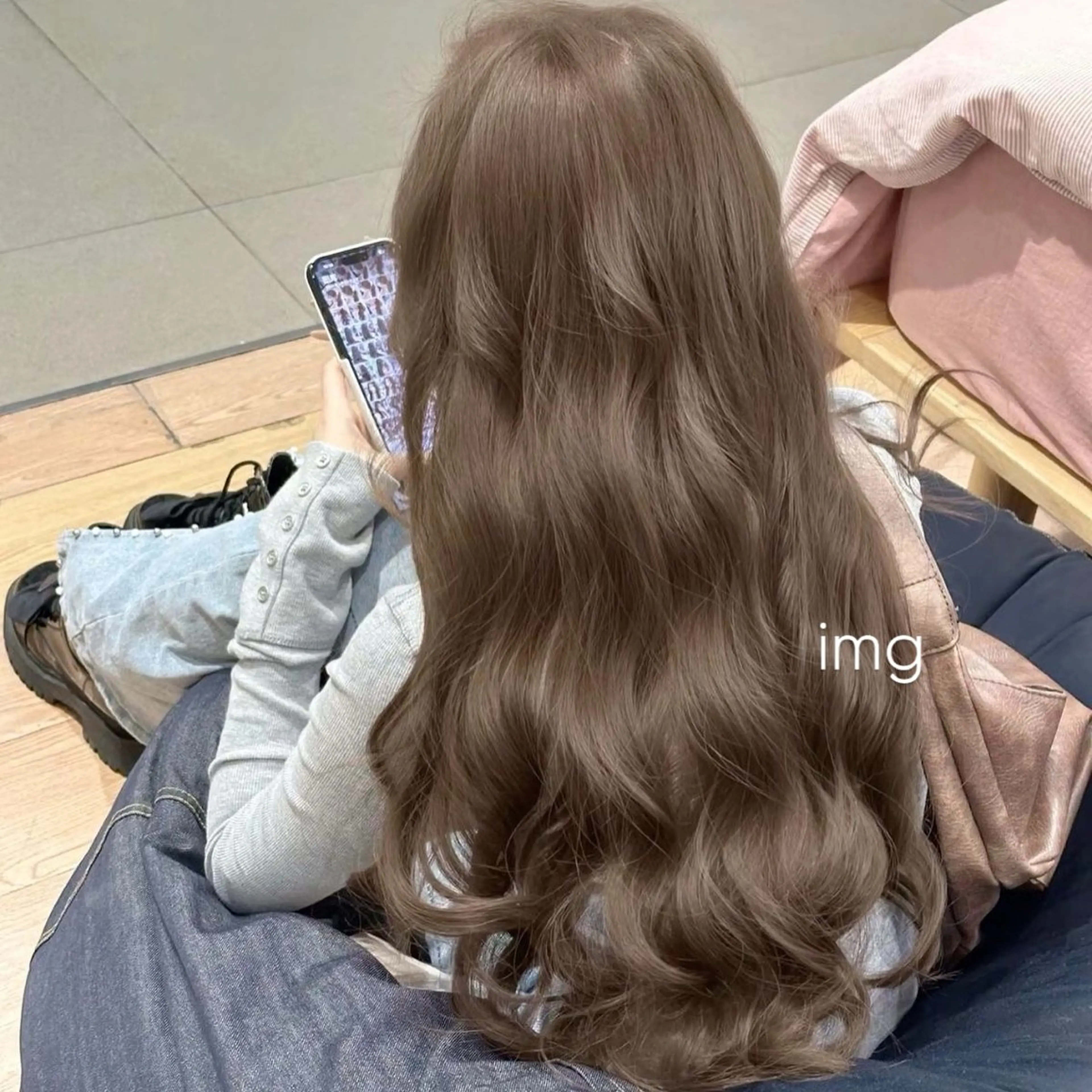 カラー ベージュ・ラベンダー カラー🎀りりのヘアスタイル