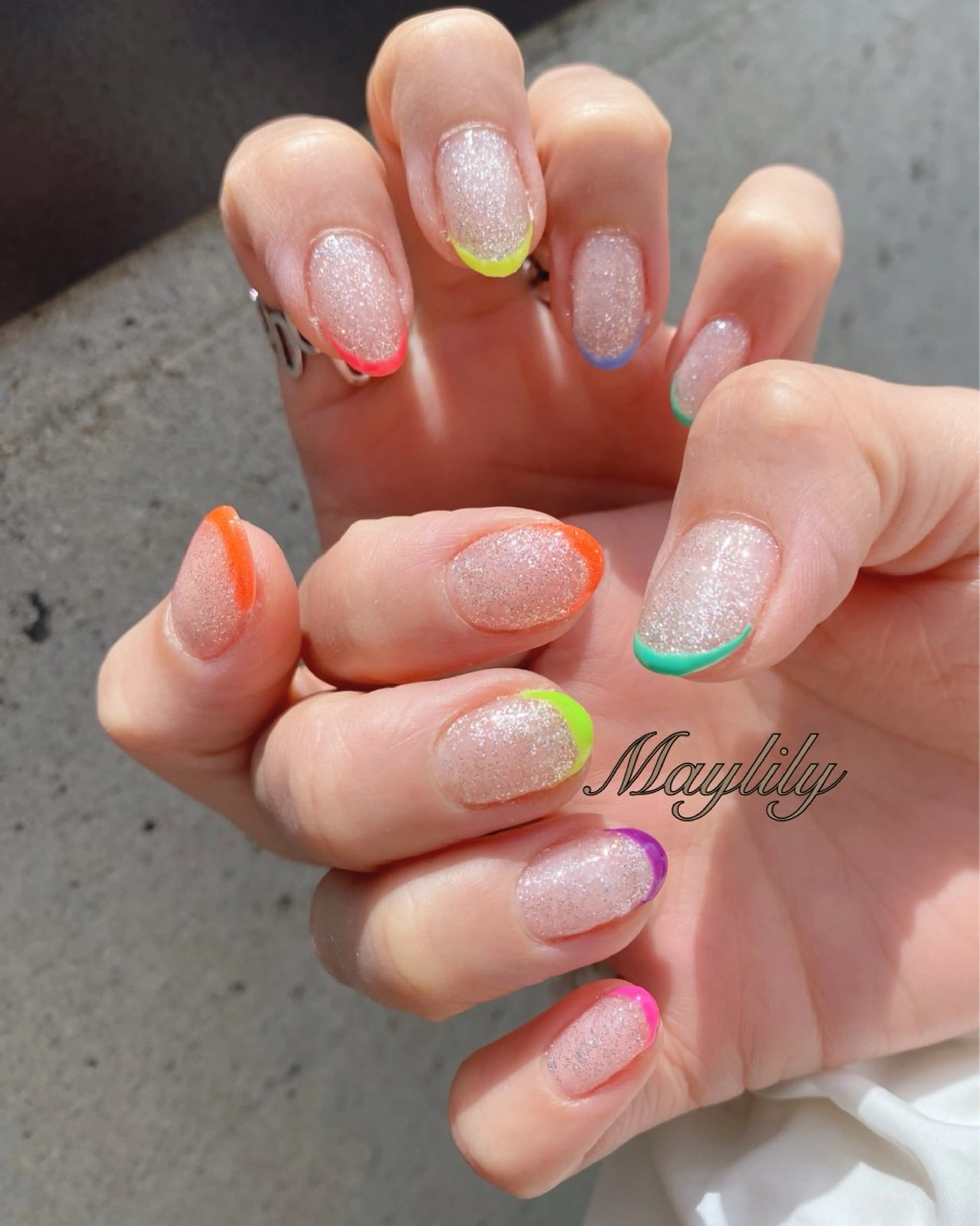 ネイル フレンチネイル ハンドネイル Nail care salon Maylily所属・Nail salon Maylilyのネイルデザイン