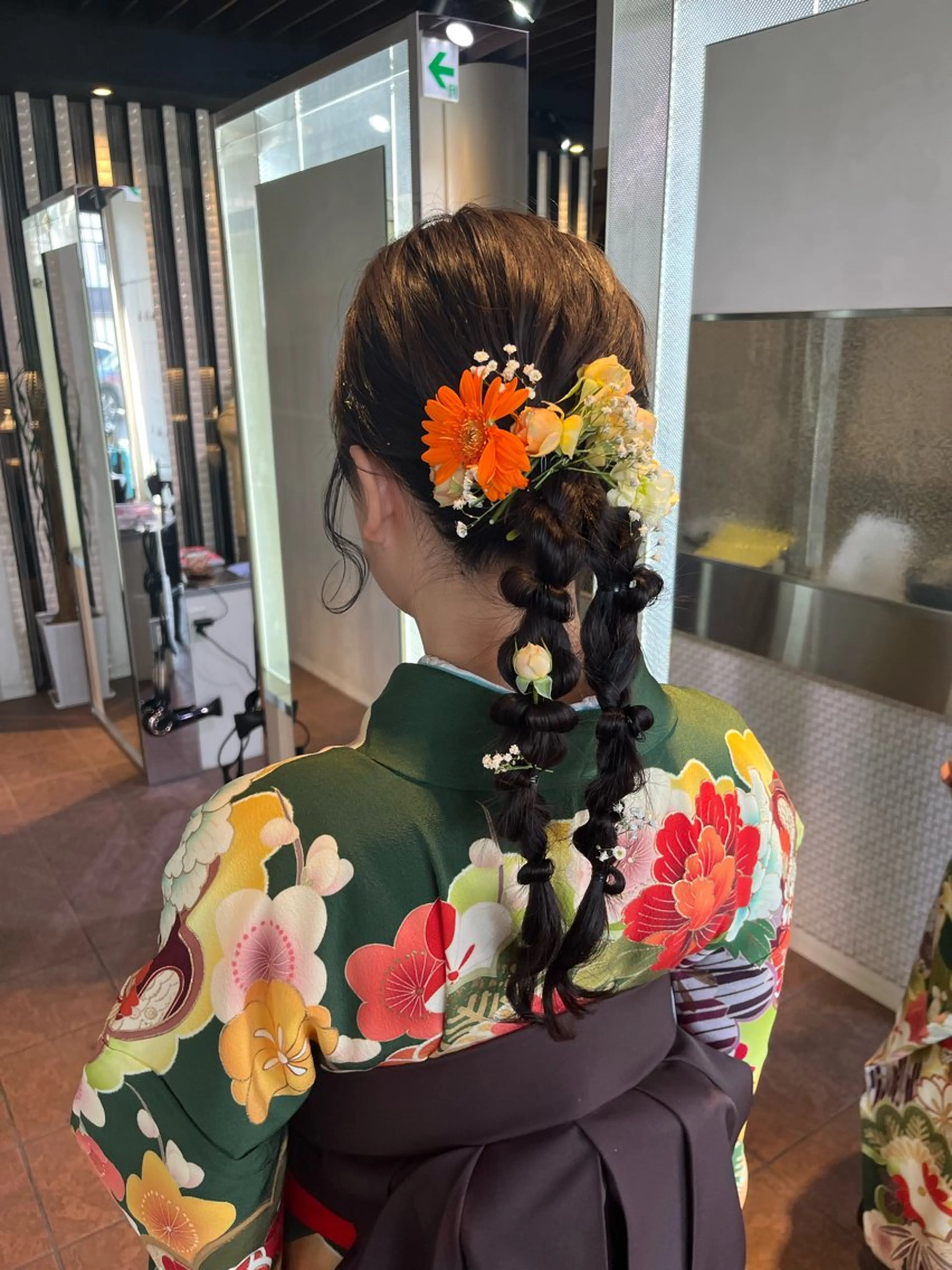 ヘアアレンジ 卒業式のヘアスタイル 着付け 山田 知佳のヘアスタイル