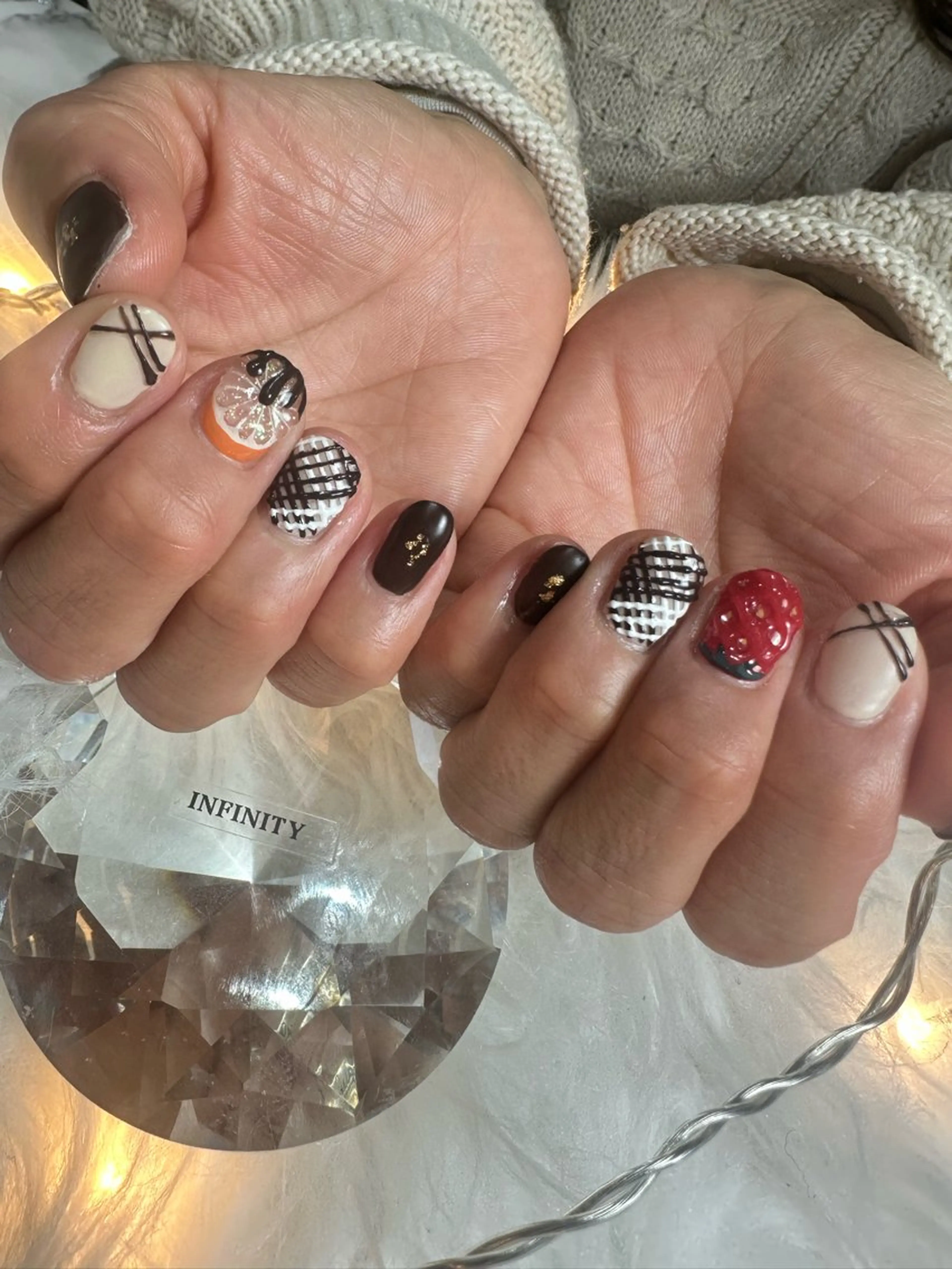 ネイル 持ち込み バレンタイン ハンドネイル INFINITY所属・INFINITY nailのネイルデザイン