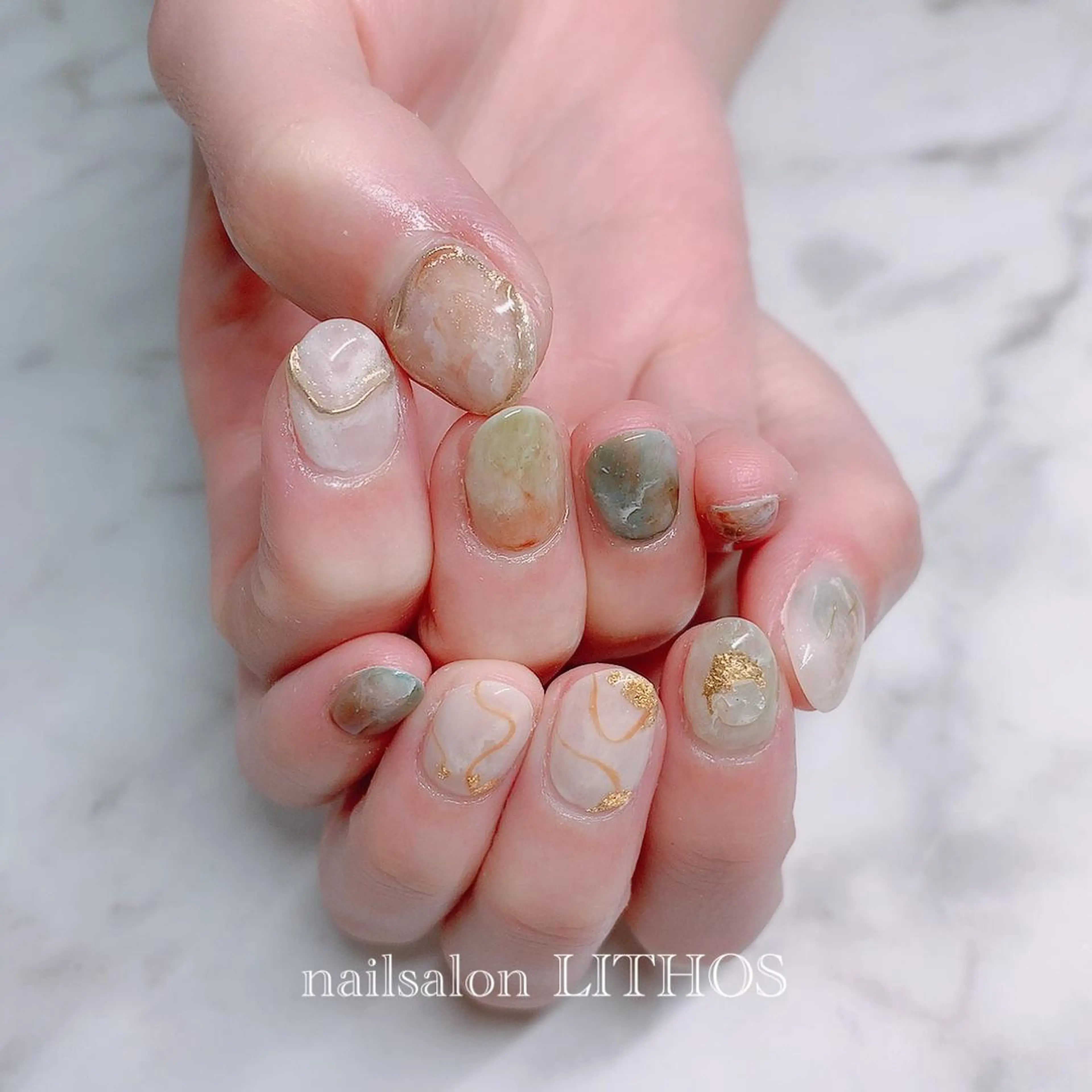 ネイル ハンドネイル nailsalon Lithos所属・nailsalon Recontreのネイルデザイン