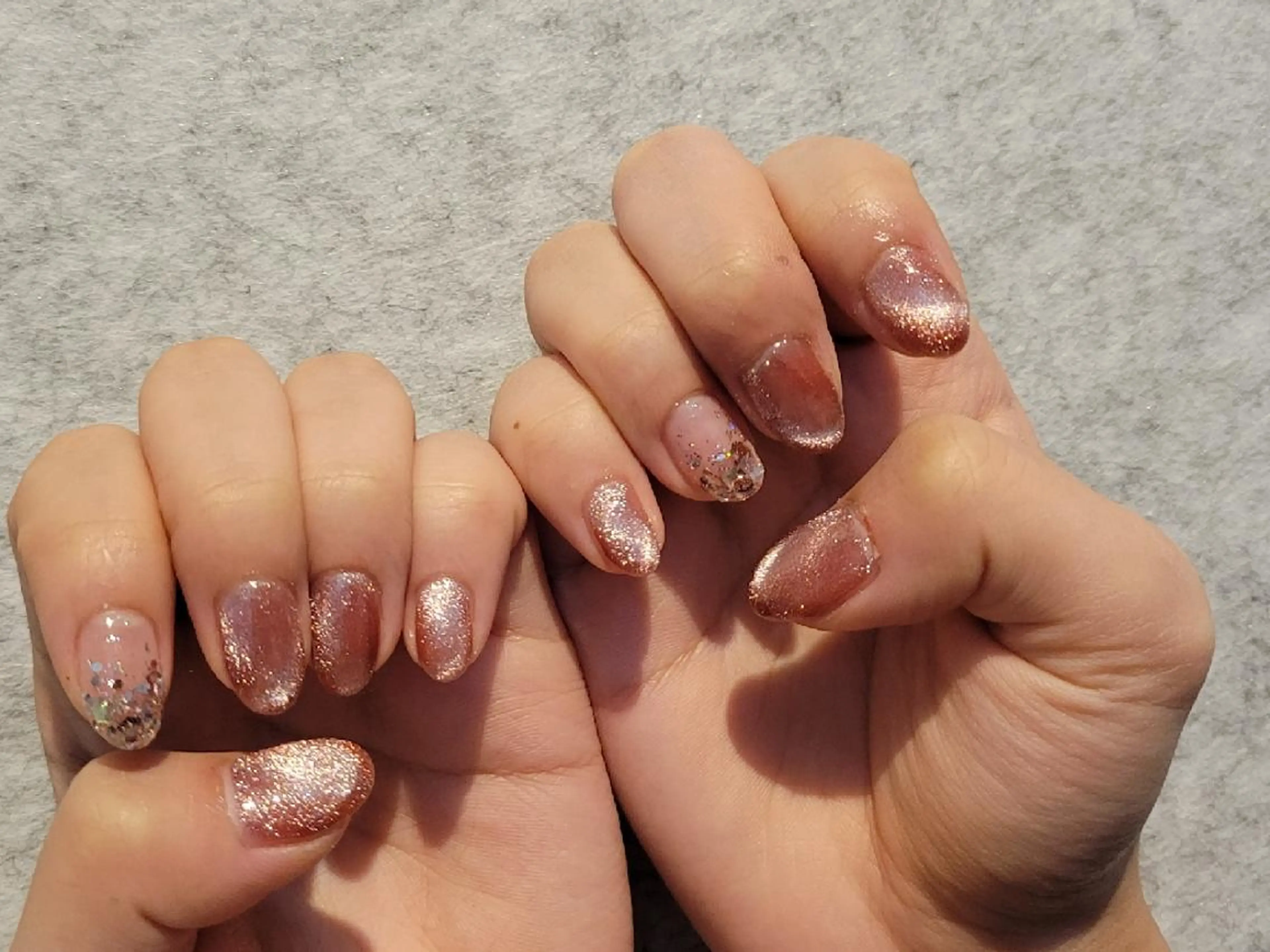 ネイル マグネットネイル ワンカラーネイル 💜bora .のネイルデザイン