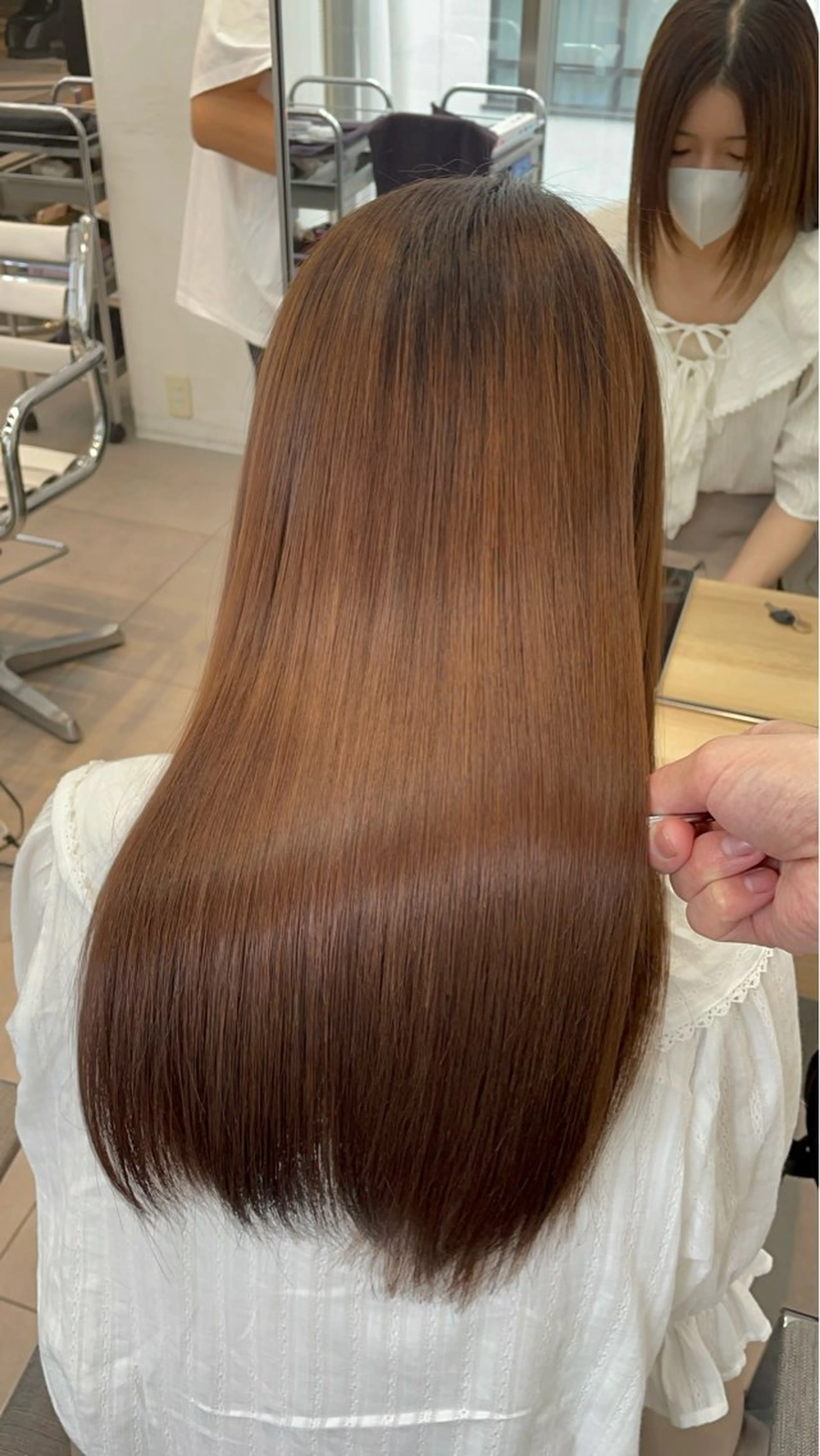 ロング カット 縮毛矯正 トリートメント ヘッドスパ ✨髪質改善✨美髪 矯正🫧小泉のヘアスタイル