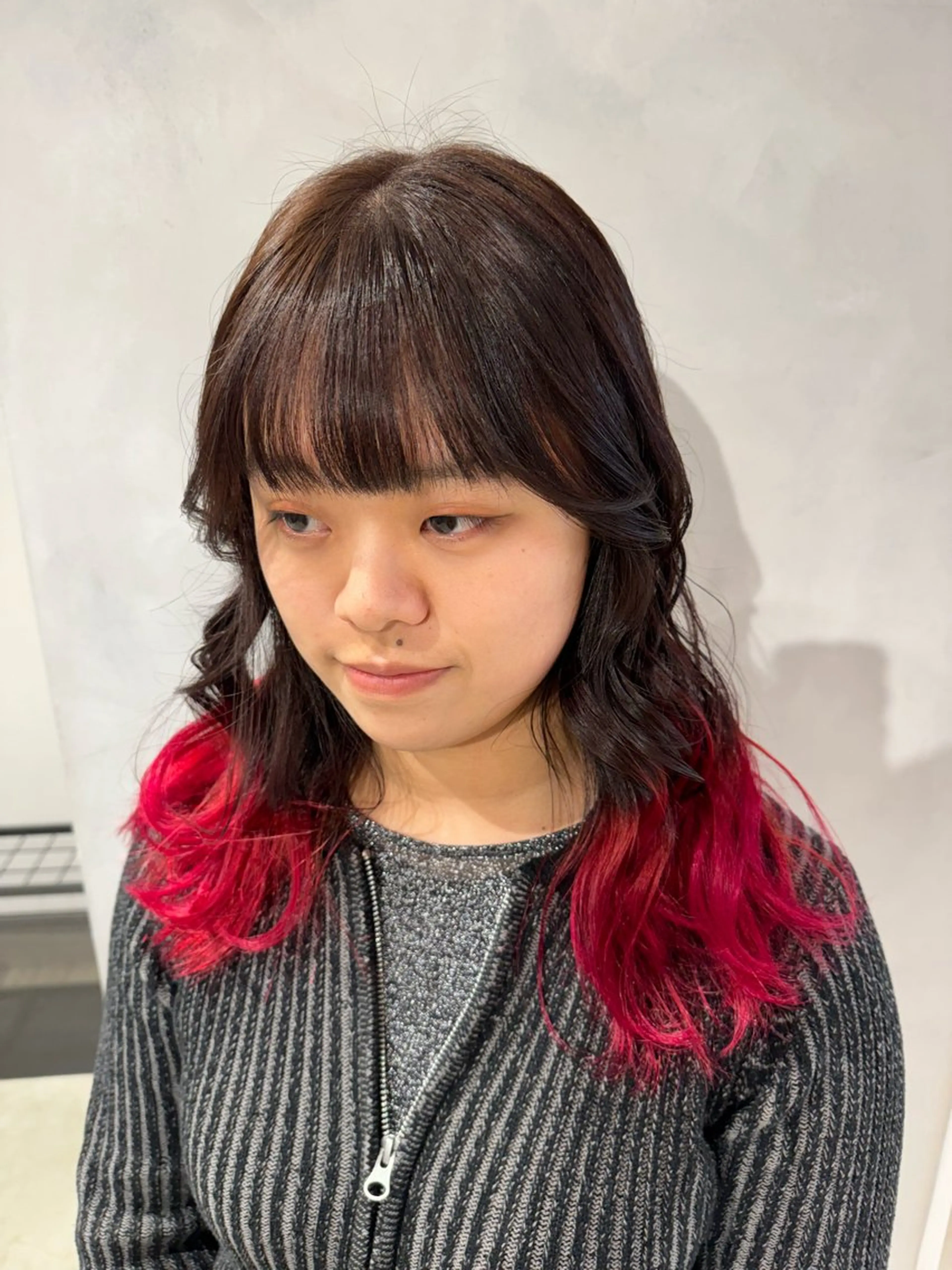 ロング カラー ピンクカラー カット ヘアカラー トリートメント 透明感カラー✨艶髪 制作🌱山根あゆみのヘアスタイル