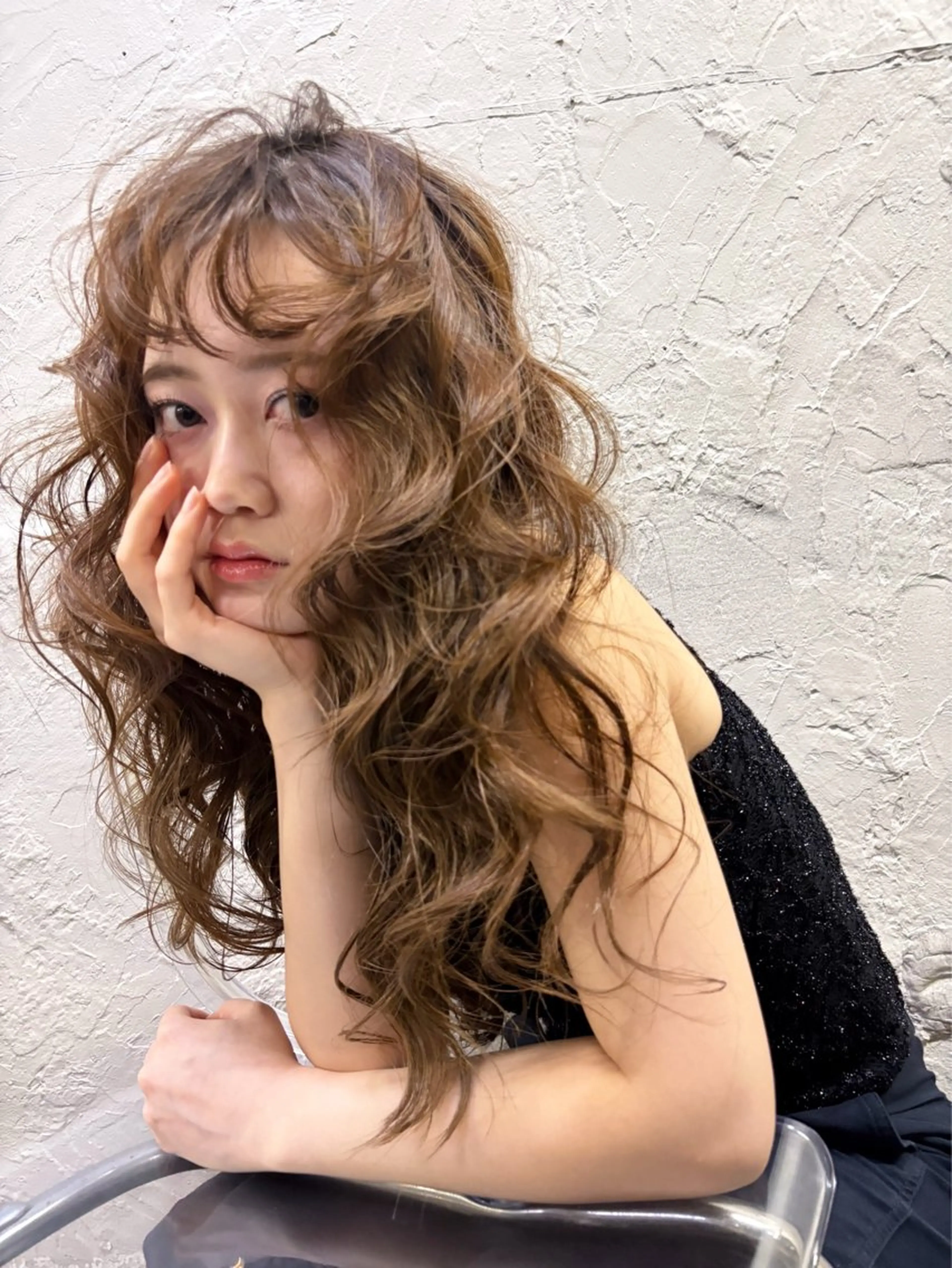 カラー ヘアカラー ハイトーン レイヤー🎀meiのヘアスタイル