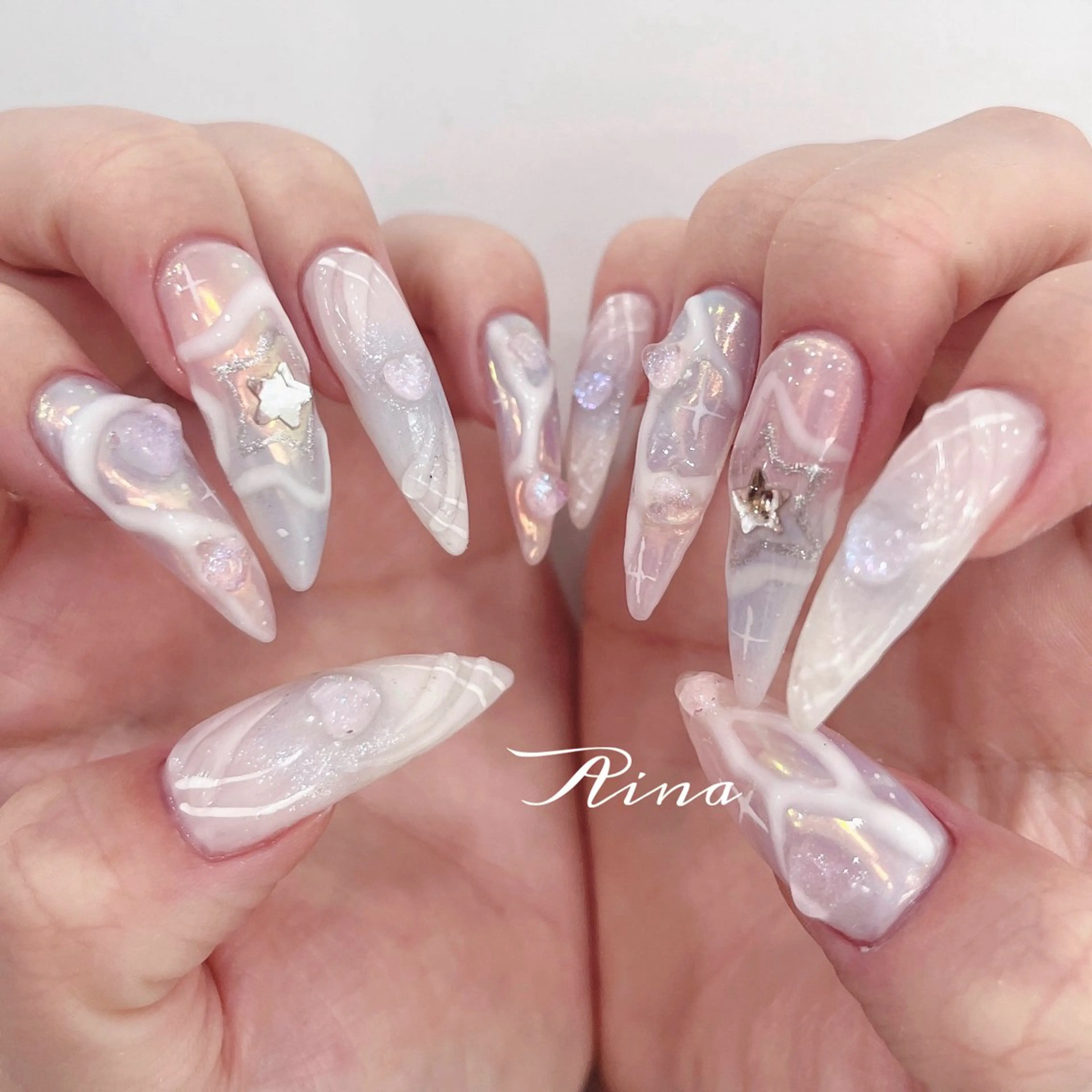 長さ出し10本★10本アートし放題🤍【オフ・ケア込み】の写真