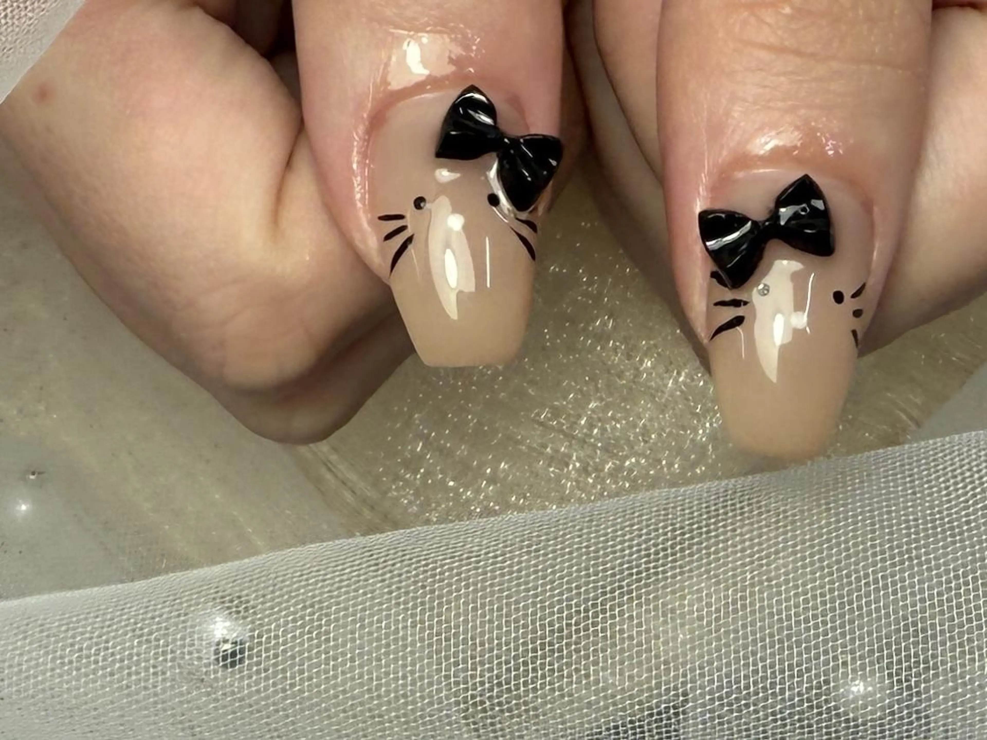 ネイル リボン ハンドネイル ToliyDeliy Nail Salonのネイルデザイン