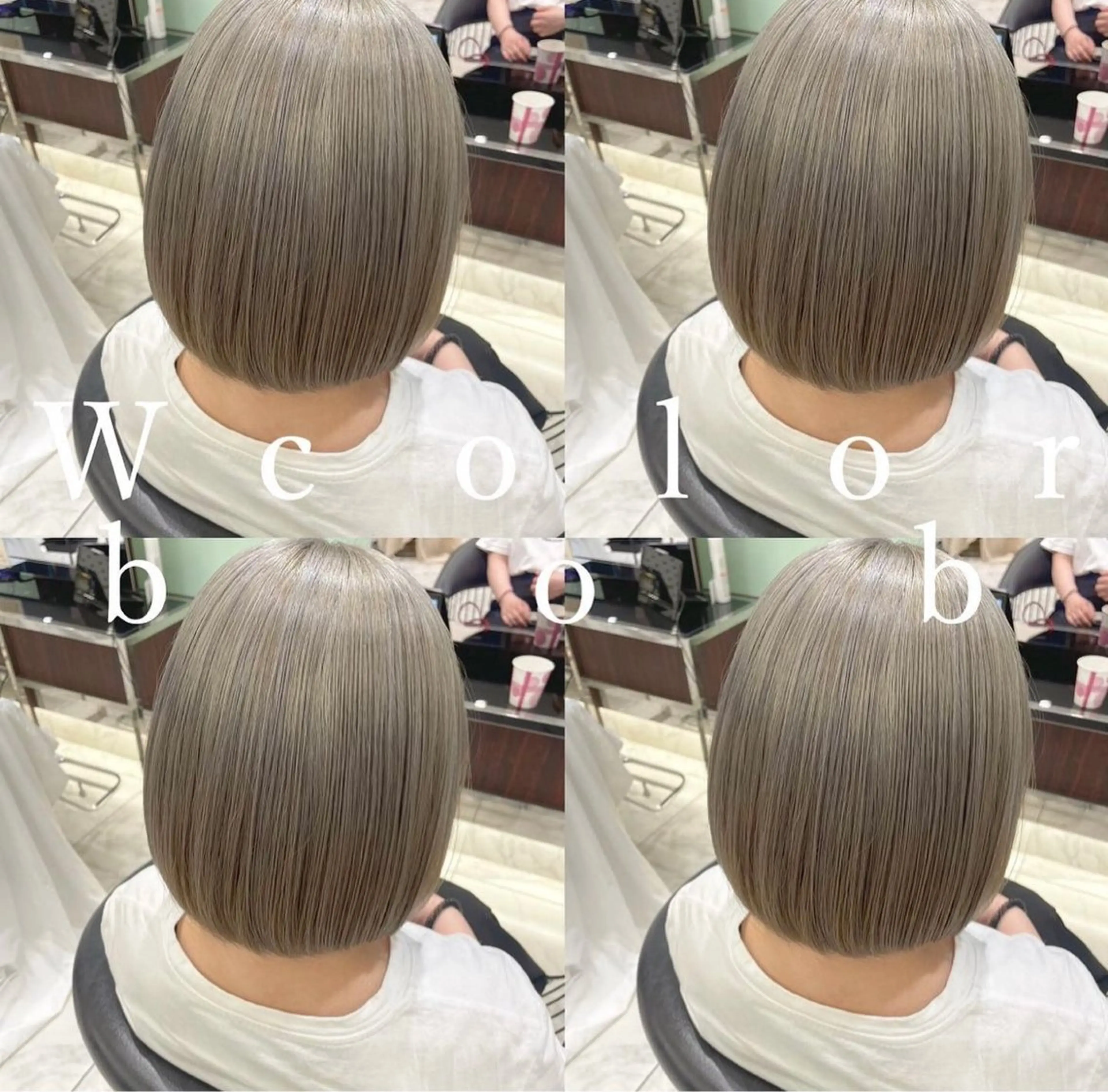 ミディアム カラー コテ巻き風パーマ✨ 韓国ヘア🤎近下菜央のヘアスタイル